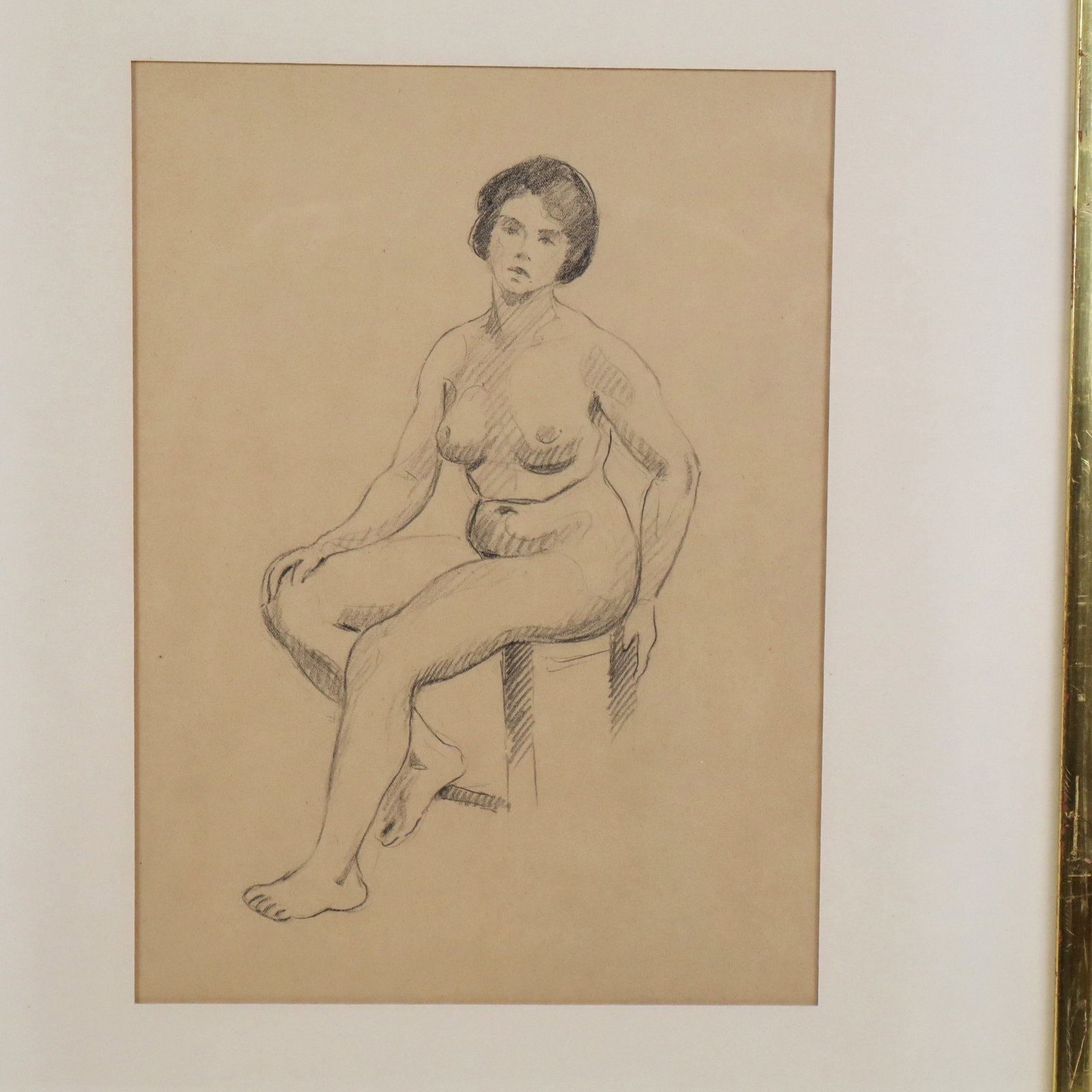 Andre DERAIN Graphite Seated Nude Study - 9