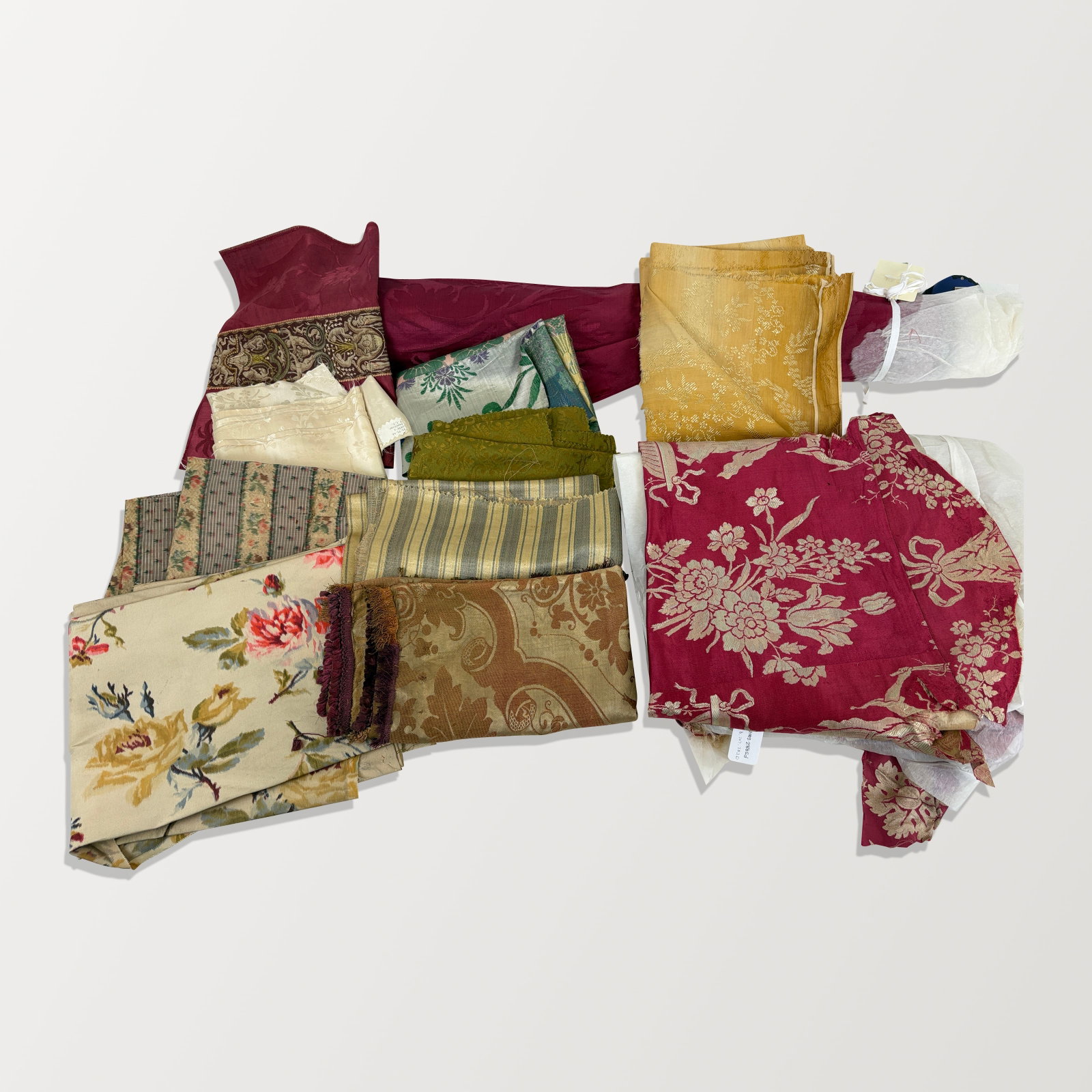 French and American Silk Brocade Fabrics and Fragments (1 of 10)