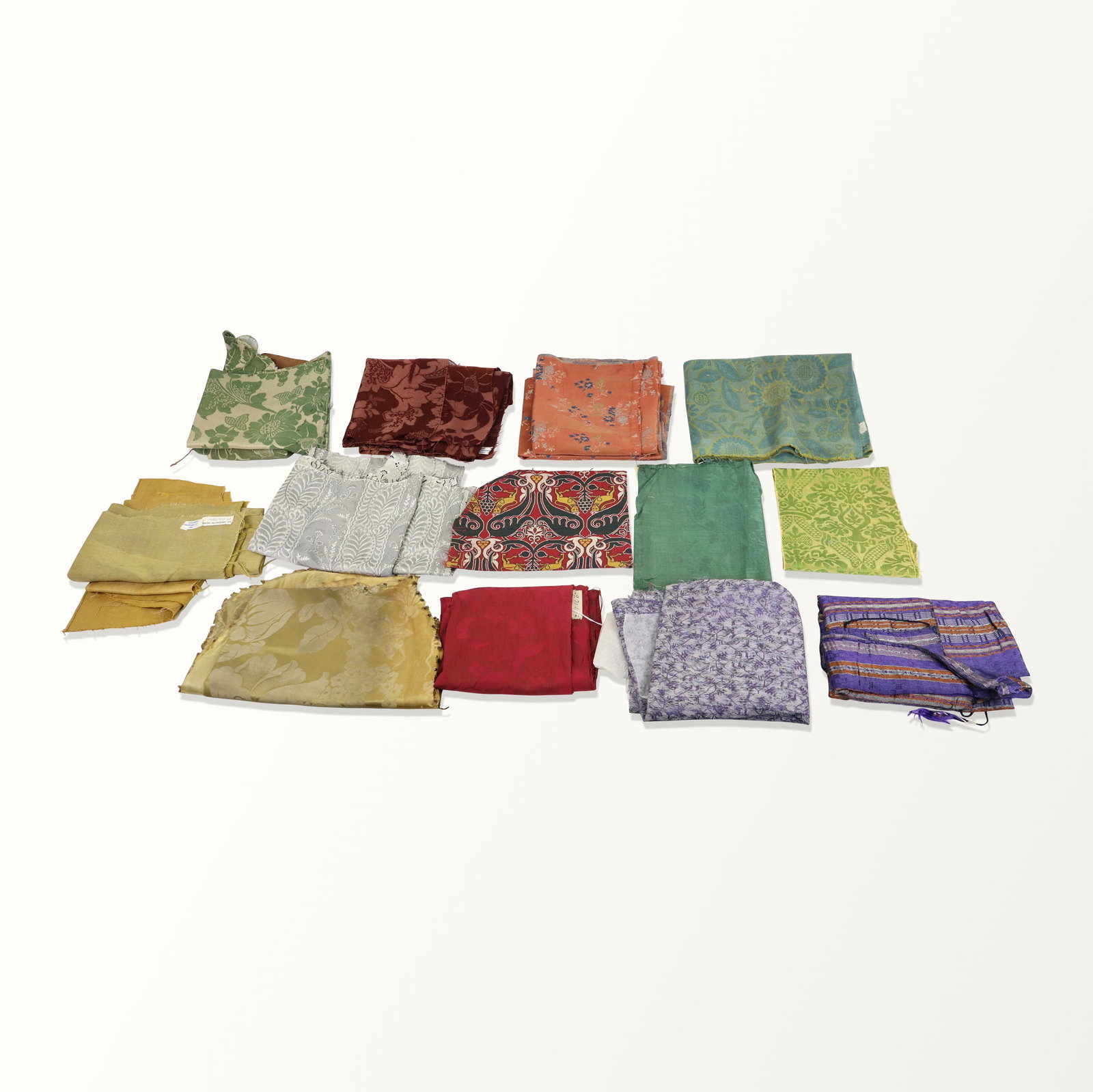 European Silk Brocade Fabrics and Fragments (1 of 13)