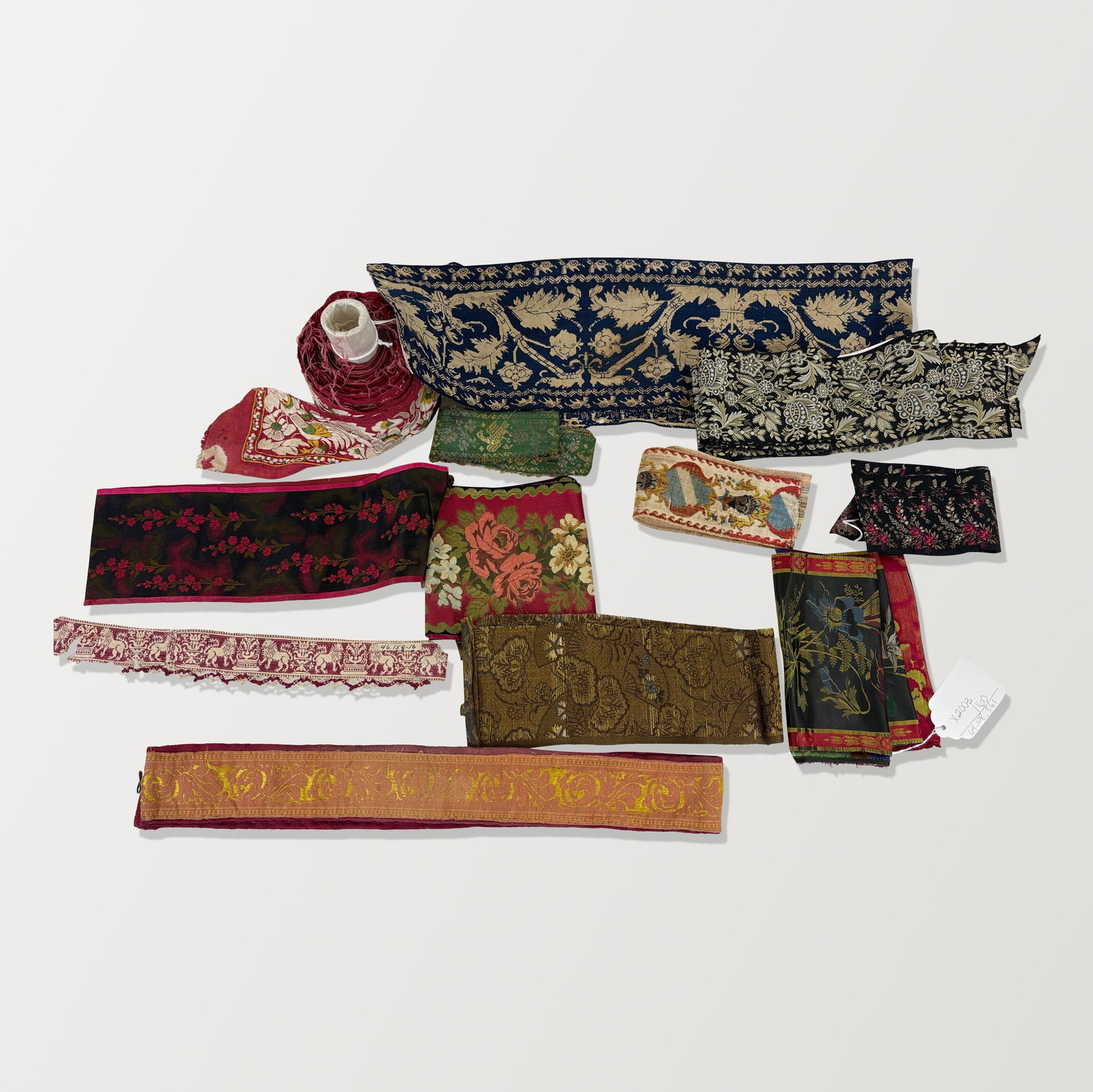 Collection of Brocade and Jacquard Banners and Ribbons (1 of 14)