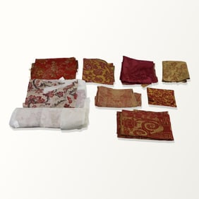European Brocade Silk Fabrics and Fragments