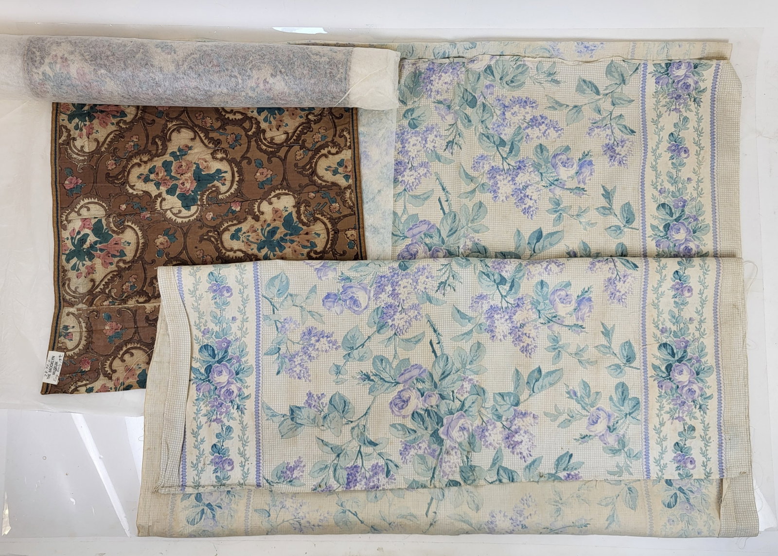 Quantity of 19th C English Printed Chintz Cotton (1 of 16)