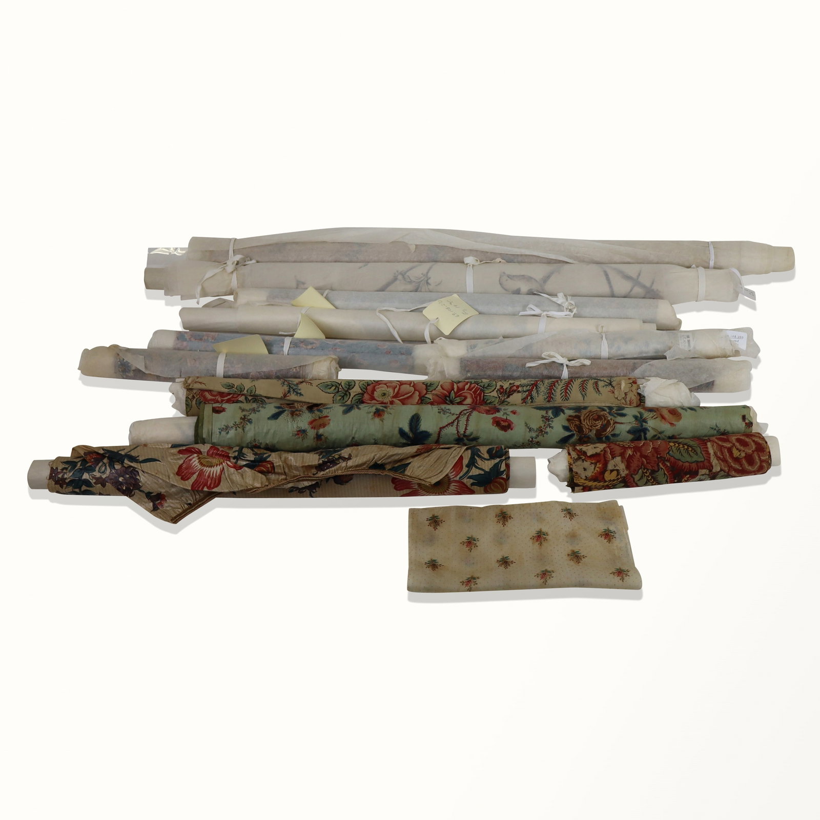 Quantity of Early 19th C English Chintz Cottons (1 of 8)