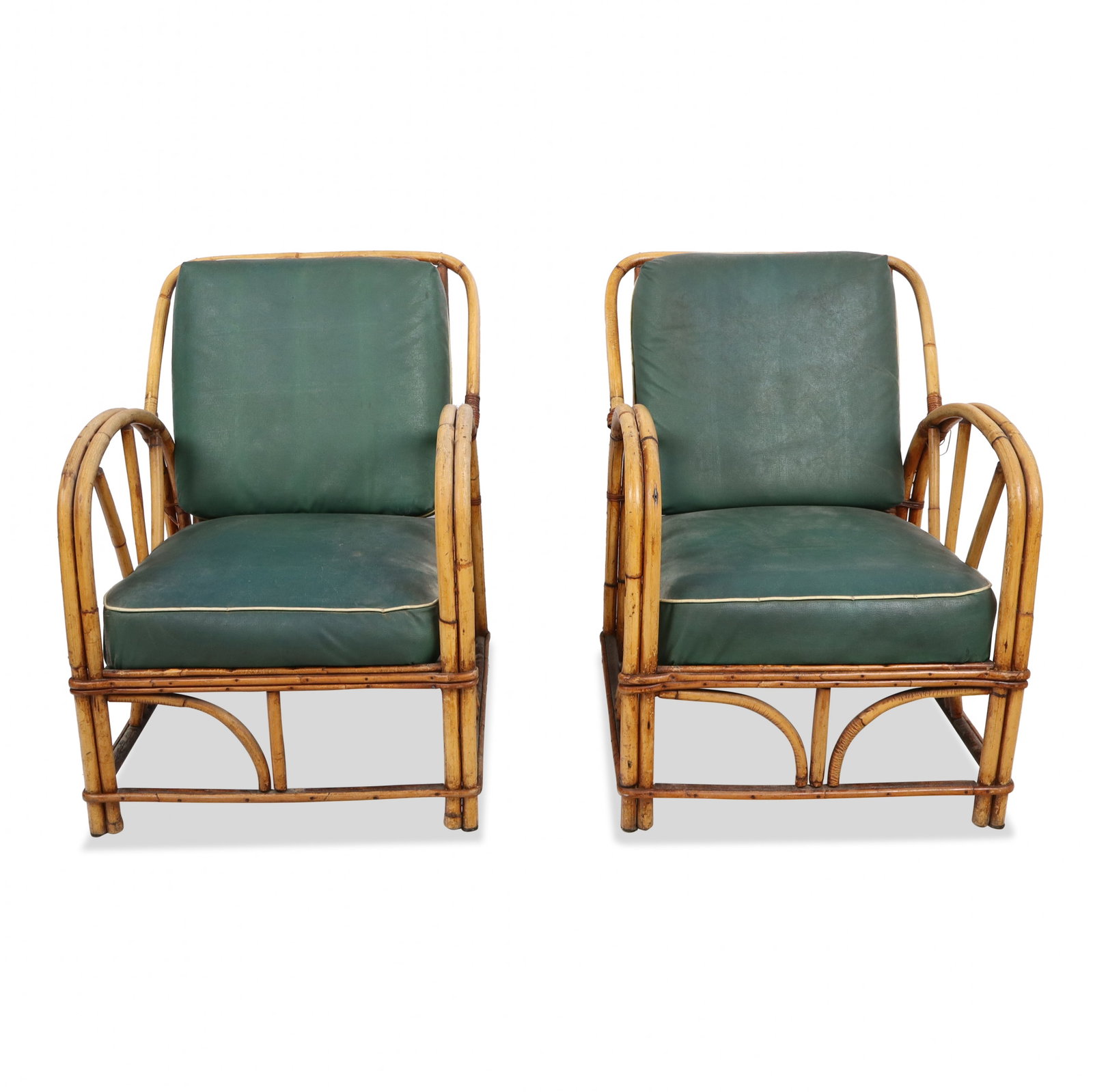 Pair of Vintage Bentwood & Rattan Armchairs (1 of 12)