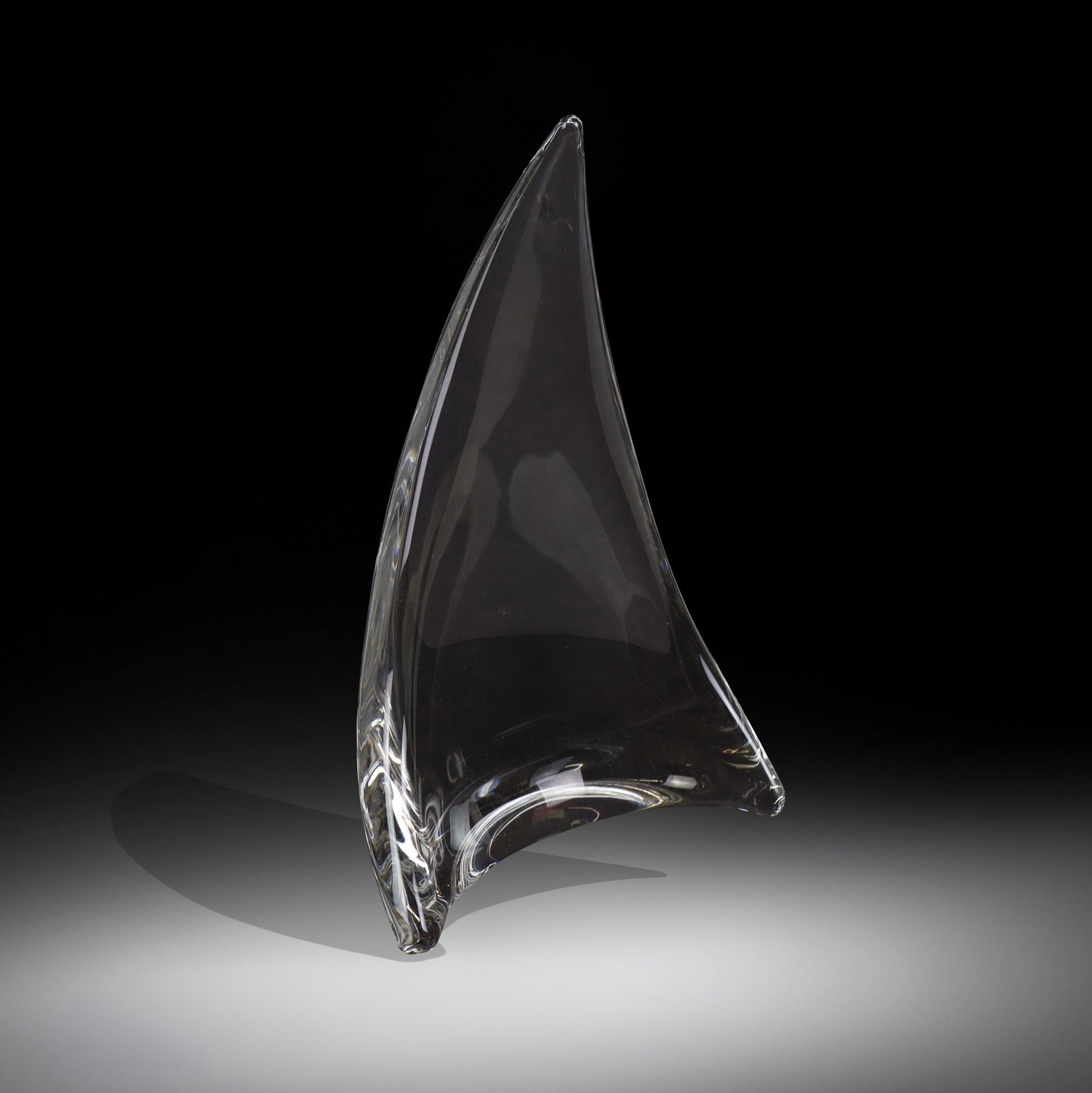 Modern Glass Sculpture of a Sail / Fin (1 of 10)