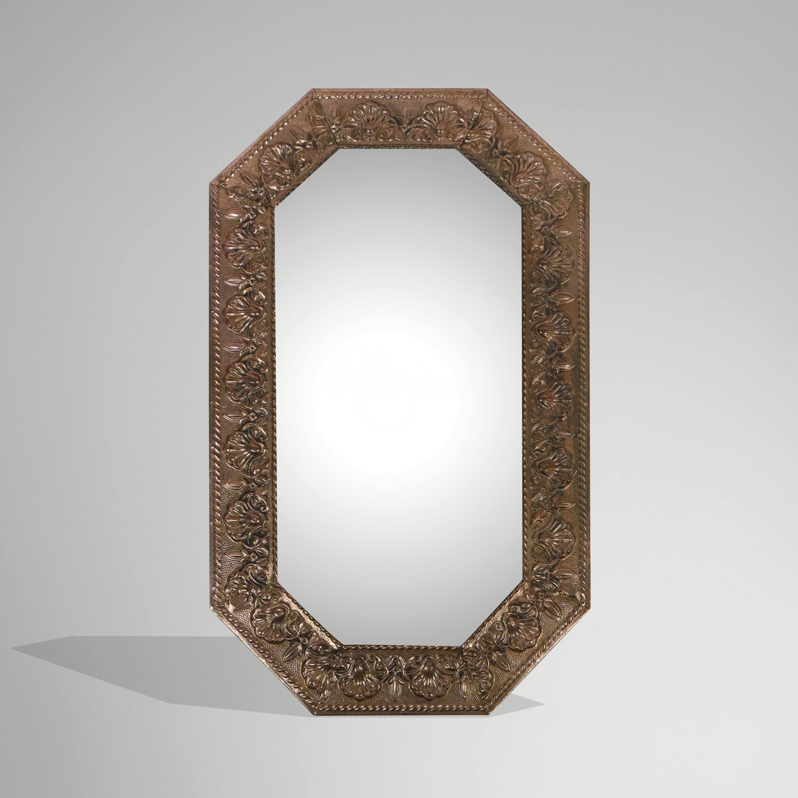 Hammered Copper Octagonal Mirror (1 of 8)