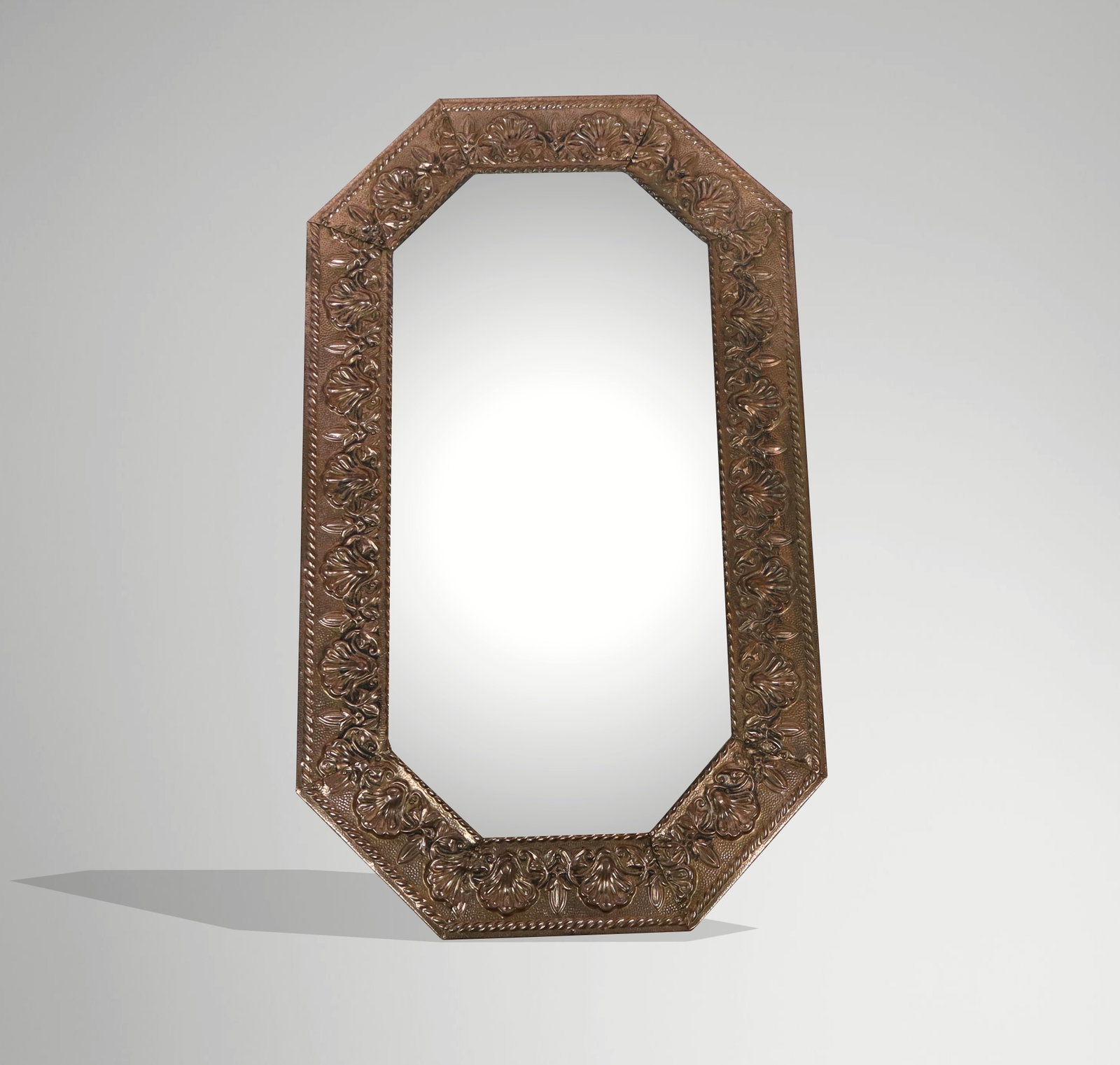 Hammered Copper Octagonal Mirror - 2