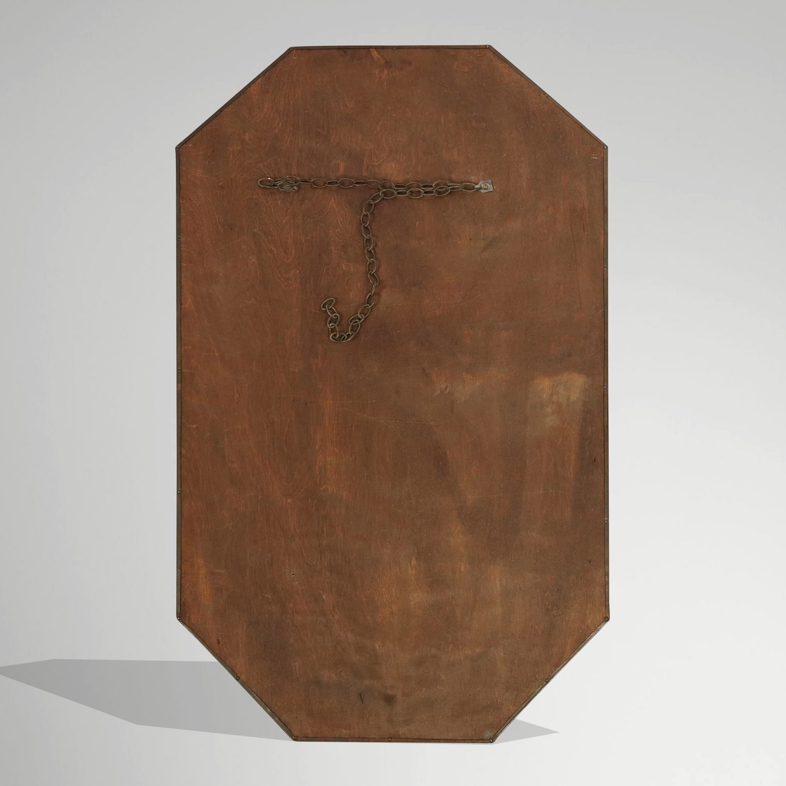 Hammered Copper Octagonal Mirror - 7