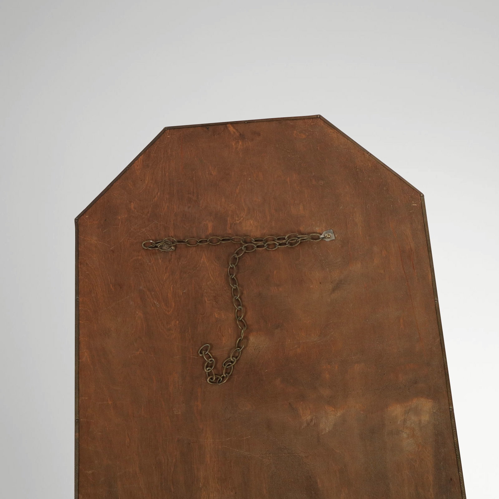 Hammered Copper Octagonal Mirror - 8