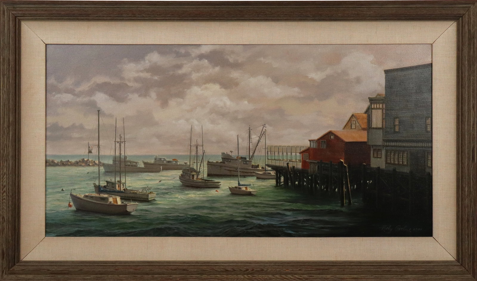 Nicky BOEHME "Monterey Harbor" Oil on Canvas (1 of 18)