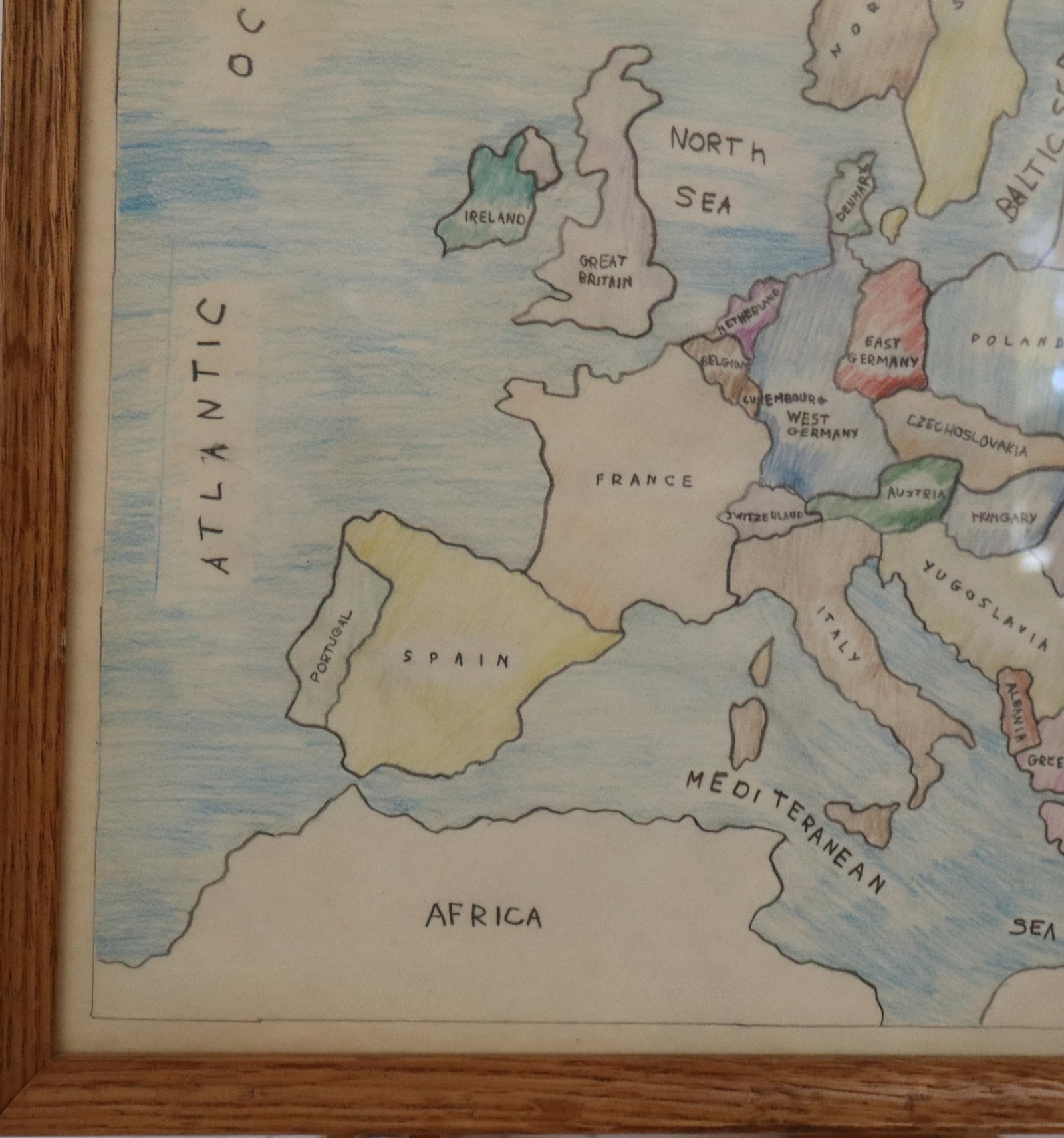Two Framed Hand-Colored Maps - 11