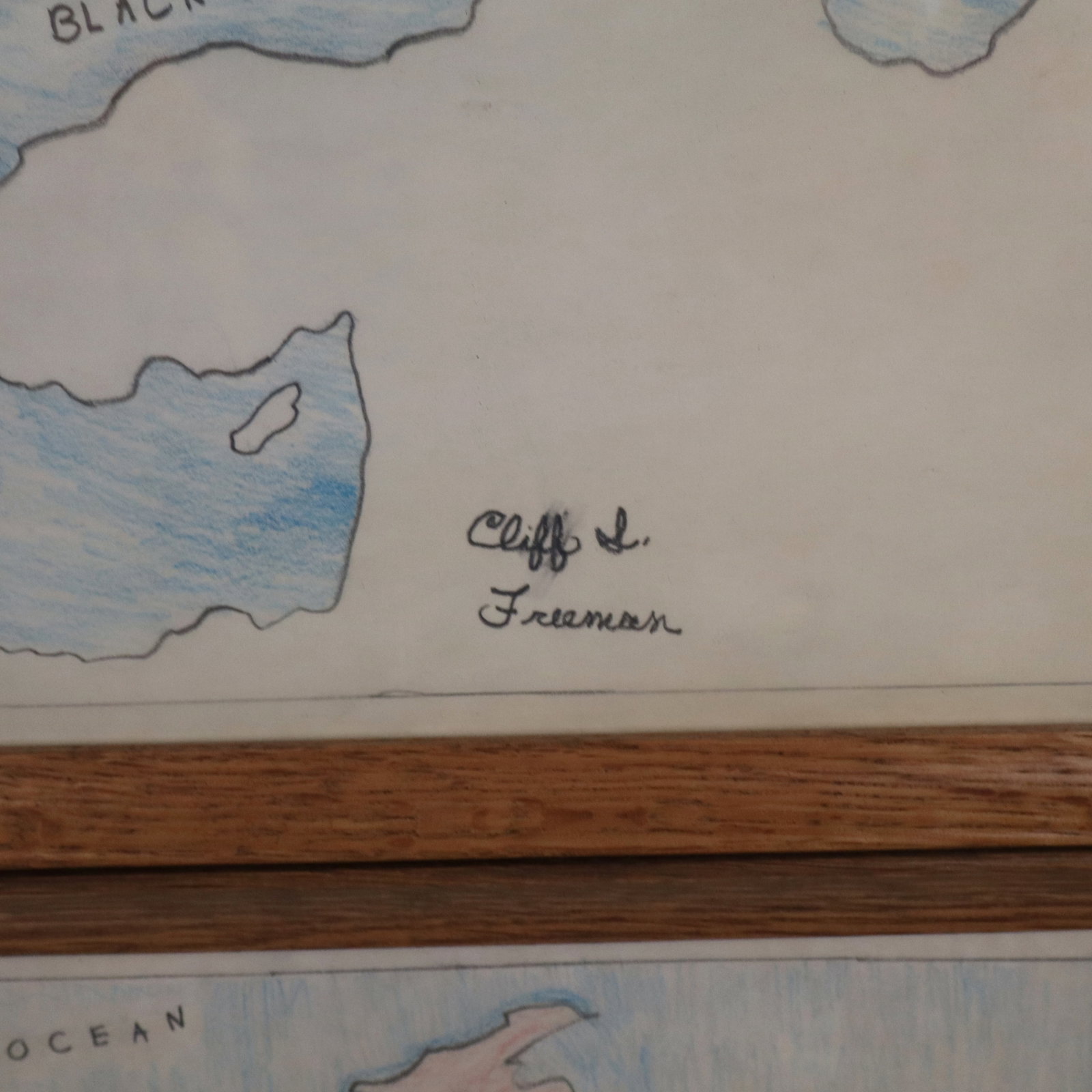 Two Framed Hand-Colored Maps - 18