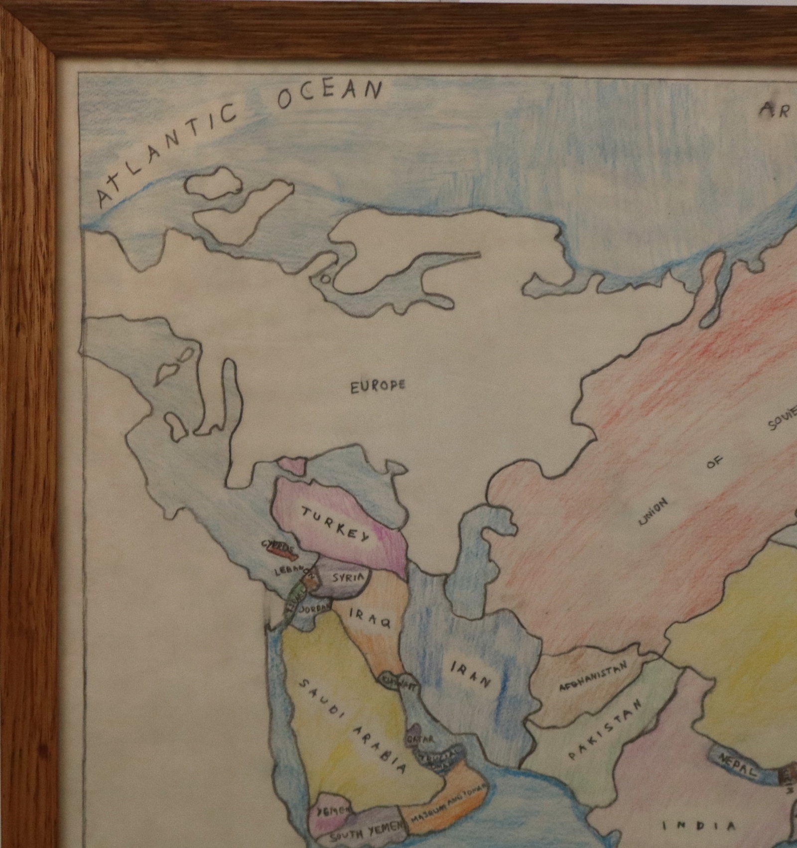 Two Framed Hand-Colored Maps - 7