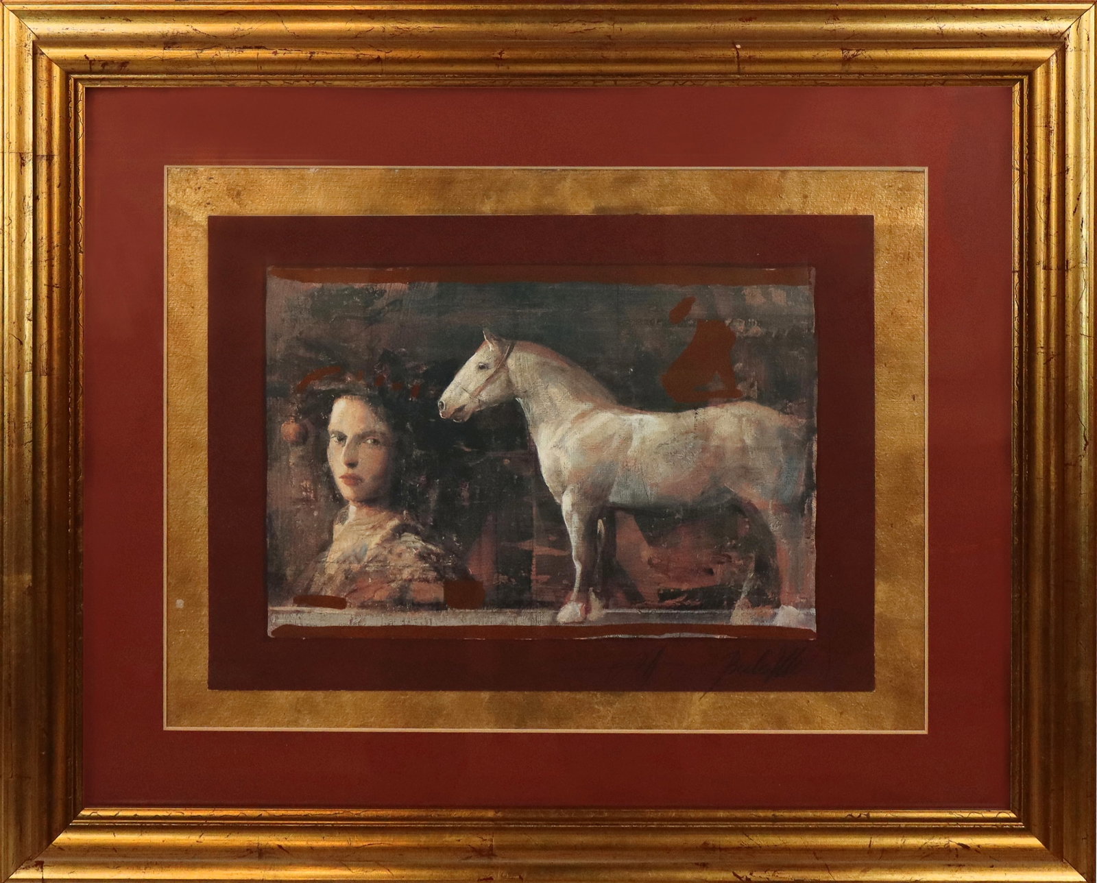 Mersad BERBER "Flora" Woman & Horse Print (1 of 8)