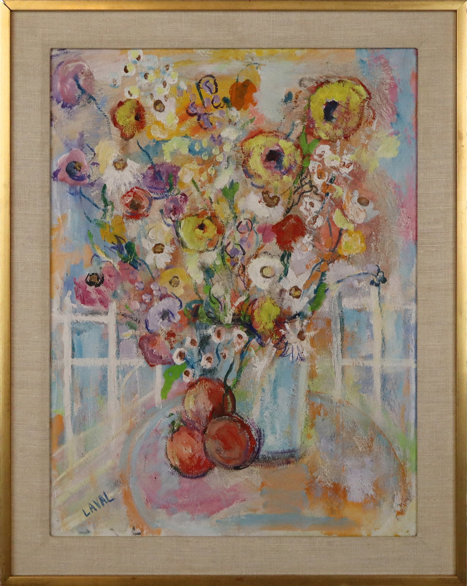 LAVAL Floral Still Life Acrylic on Canvas (1 of 10)
