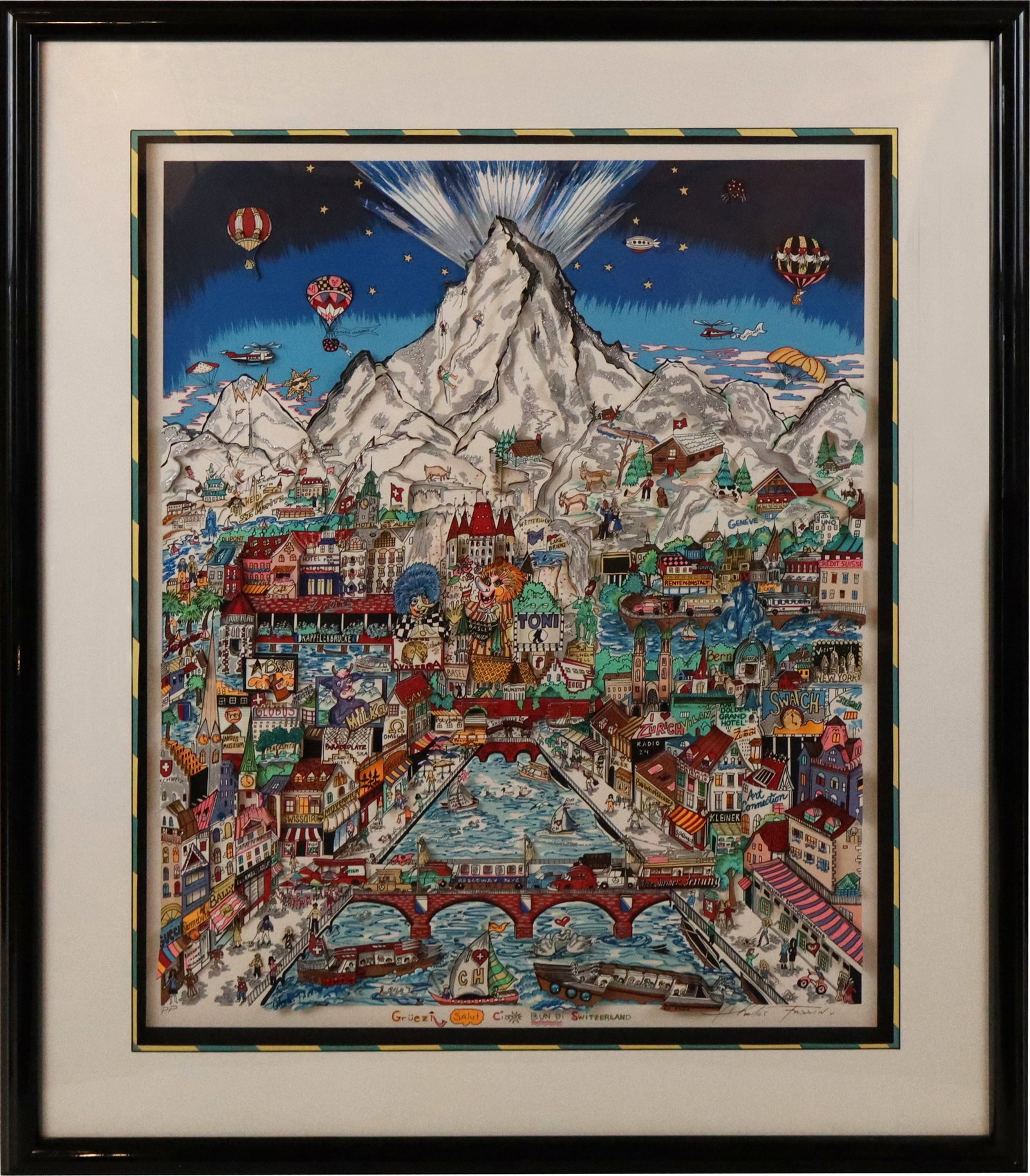 Charles FAZZINO Cityscape 3-D Serigraph (1 of 14)