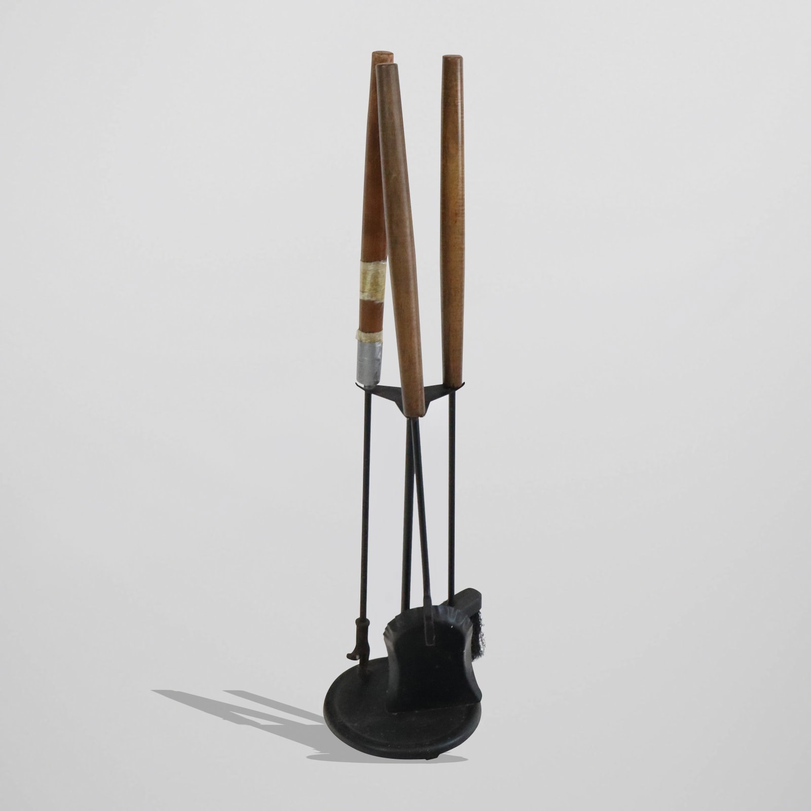 Set of Three Mid-Century Fire tools on Stand (1 of 13)