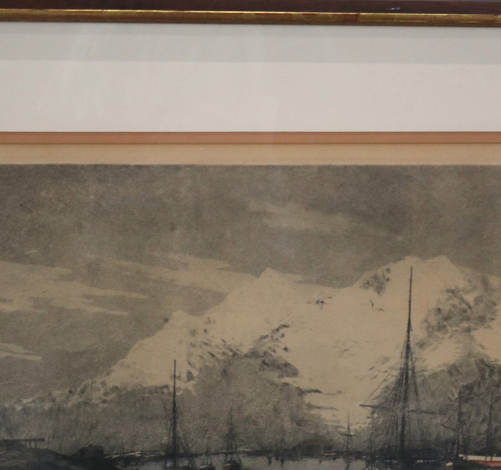 Signed Illegibly - Harbor Scene Print - 10