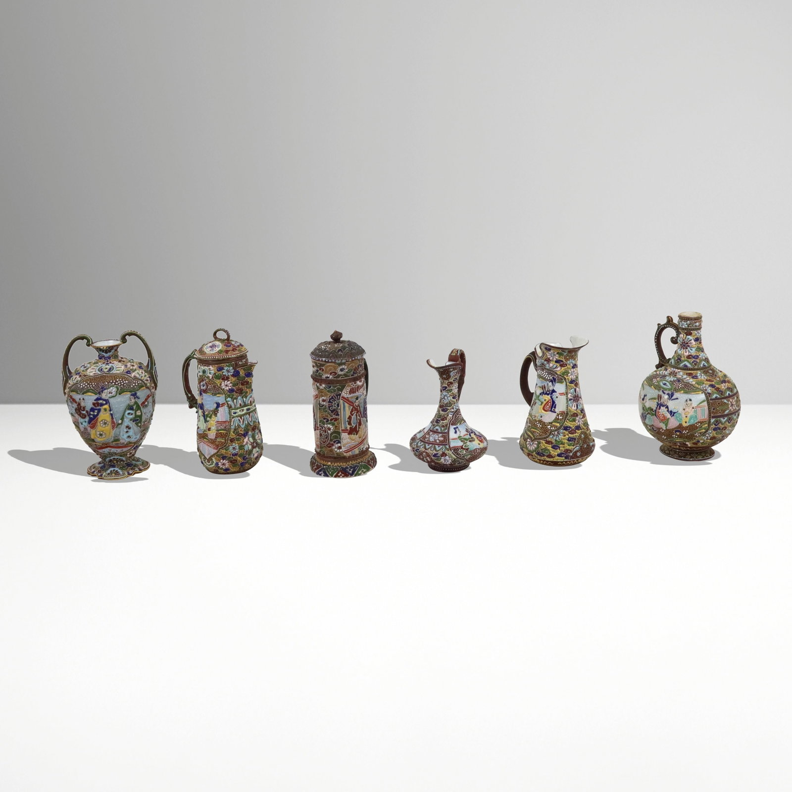 Six Satsuma Bead Design Vessels (1 of 11)