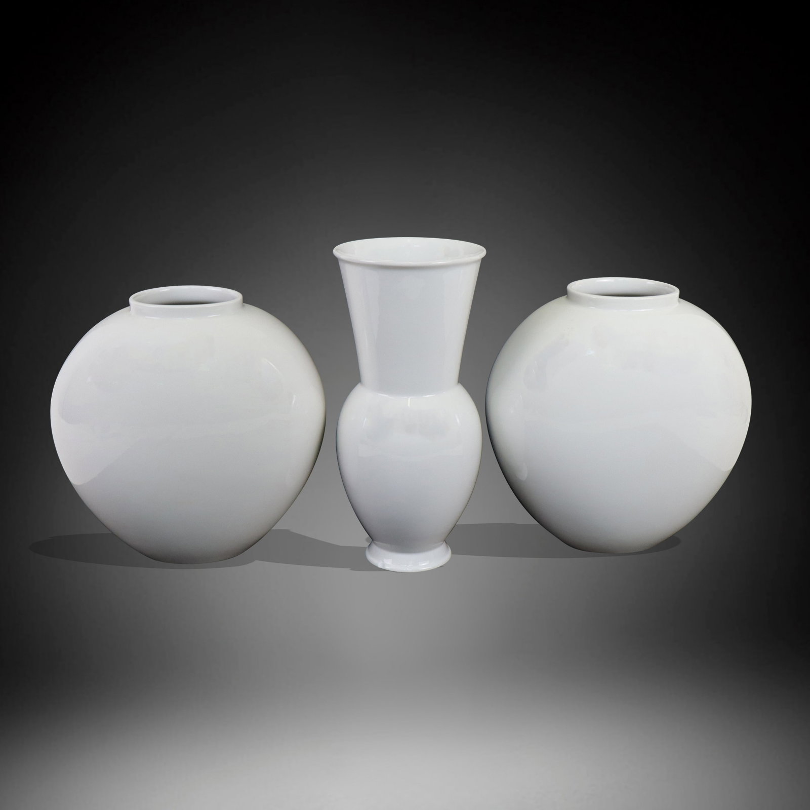 KPM Vase Garniture Set, 3 Pieces (1 of 17)