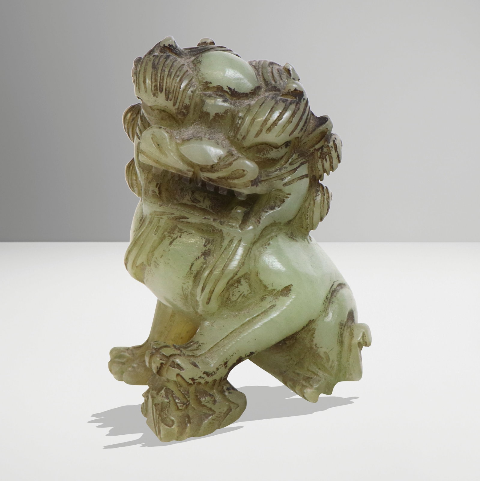 Small Jade Carved Foo Lion (1 of 13)