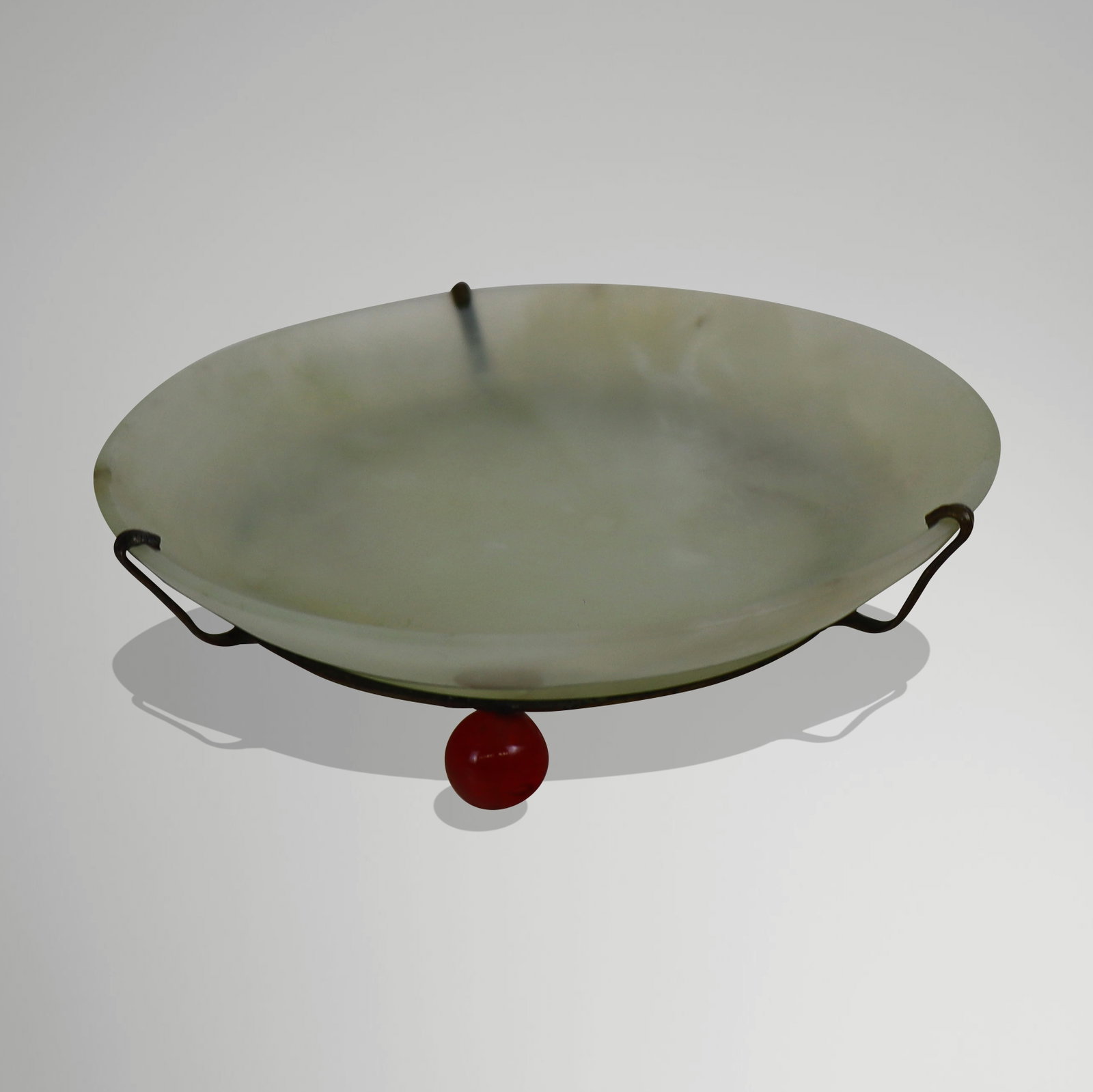 Chinese Jade Small Shallow Bowl on Stand (1 of 8)