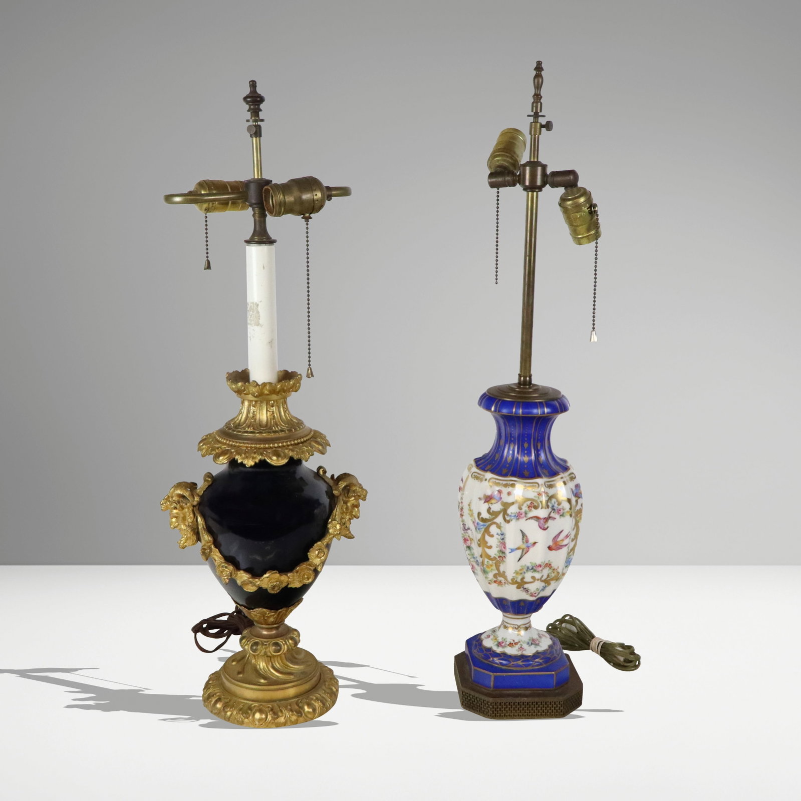 Two Porcelain and Gilt Metal Table Lamps (1 of 13)