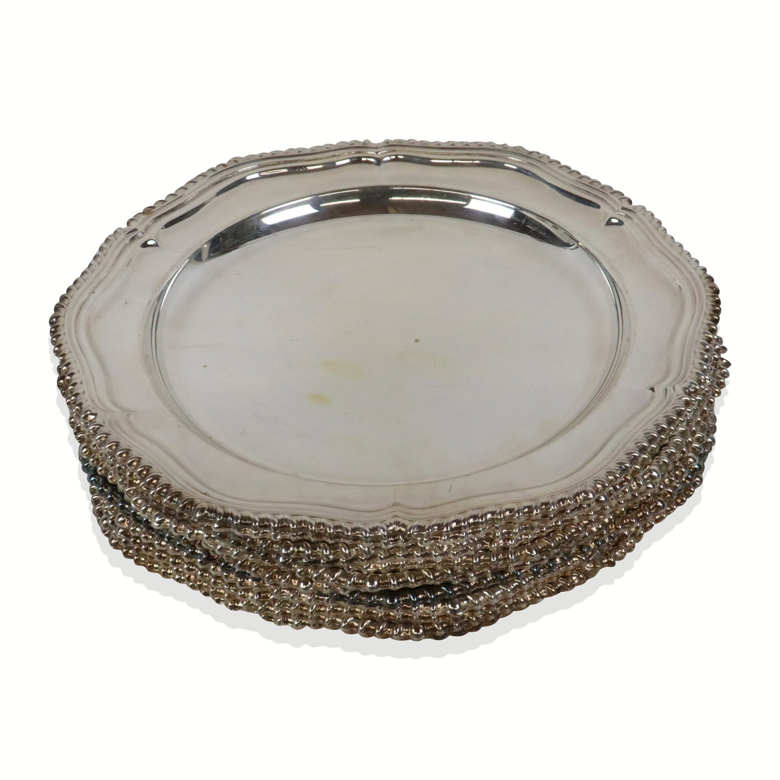 Set of Silver Plate Service Plates, 12 (1 of 12)