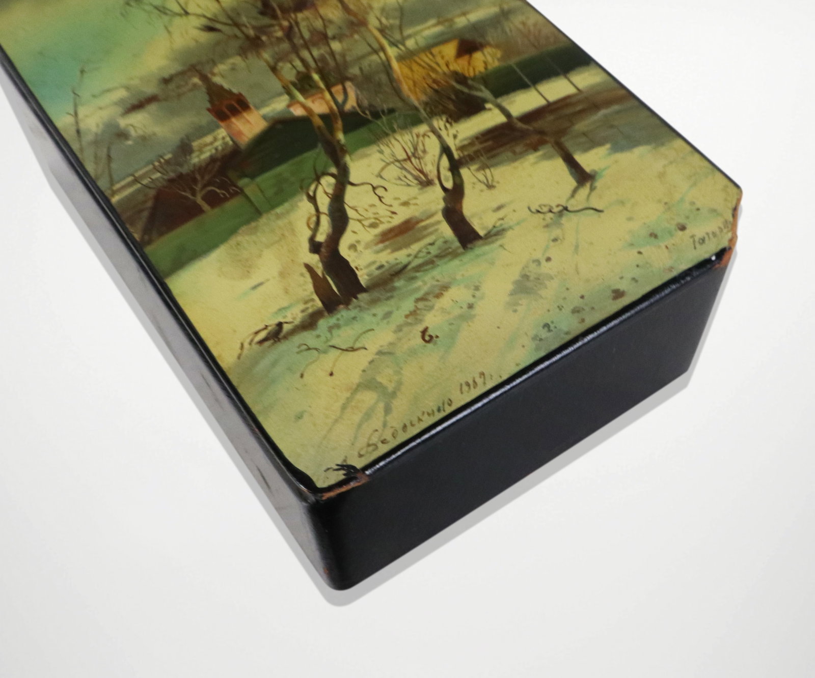 Three Papier Mache & Composition Boxes - 13