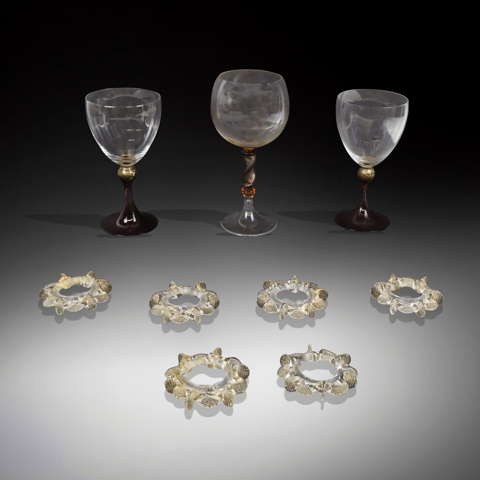 Seguso Viro Et Al Murano Glass Table Accessories,9 (1 of 13)