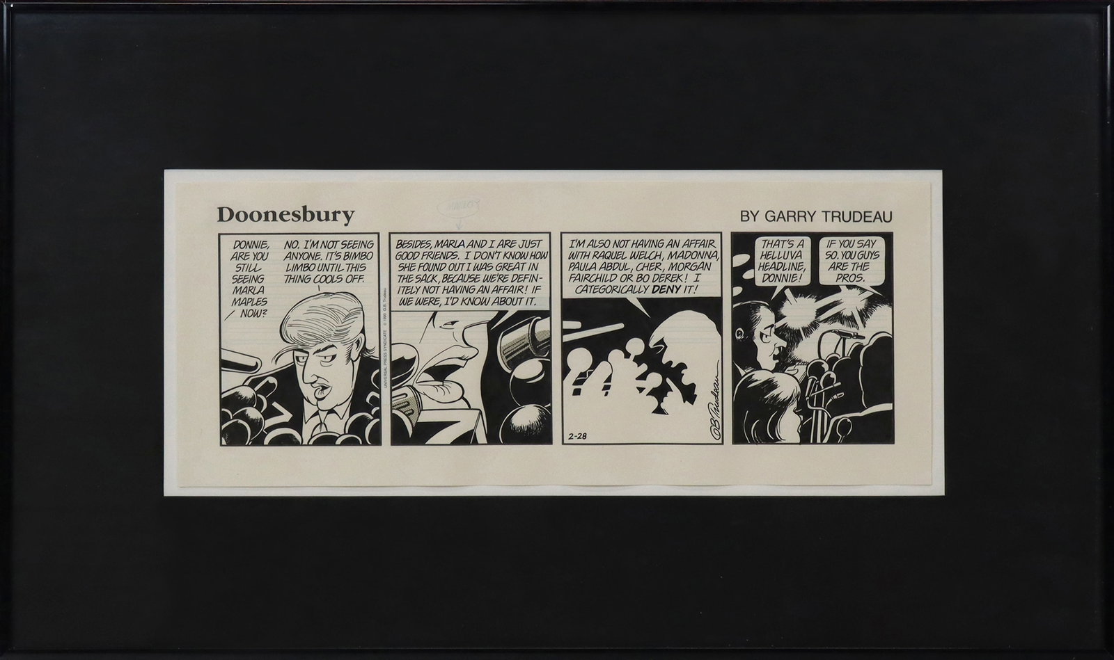 Garry TRUDEAU Original Comic Strip (1 of 12)