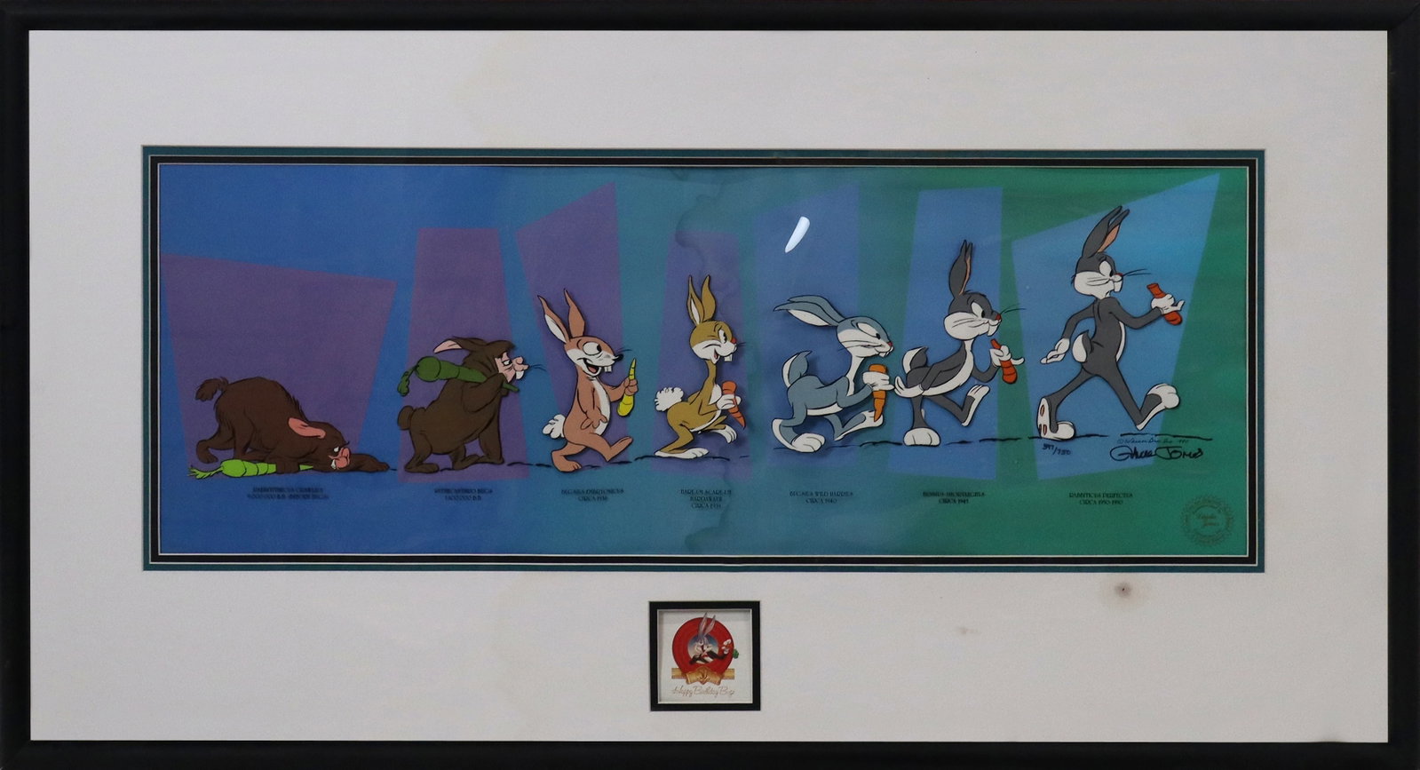 Chuck JONES - Animation Cell Bugs Evolution (1 of 16)