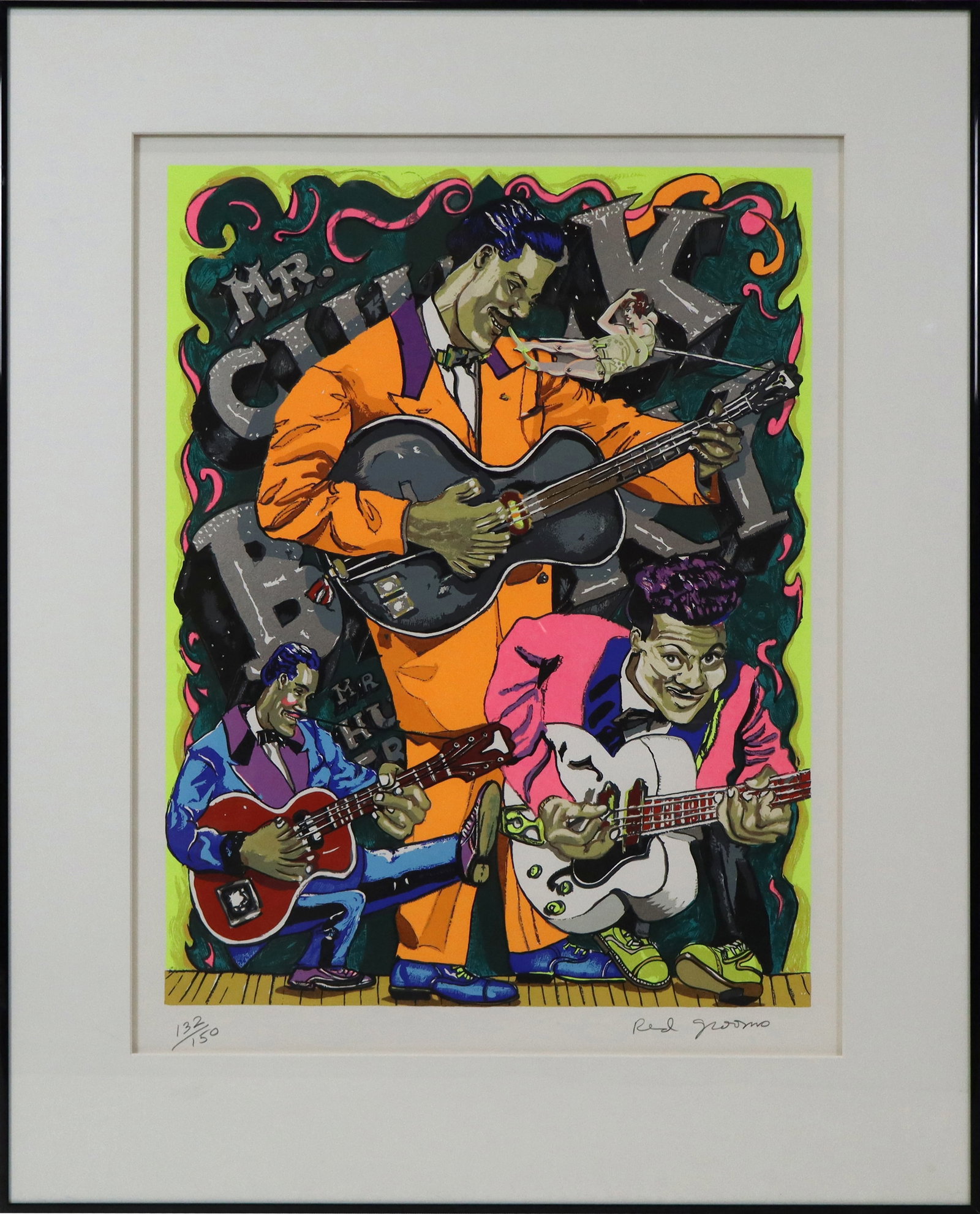 Red GROOMS - Screenprint - Mr. Chuck Berry (1 of 12)