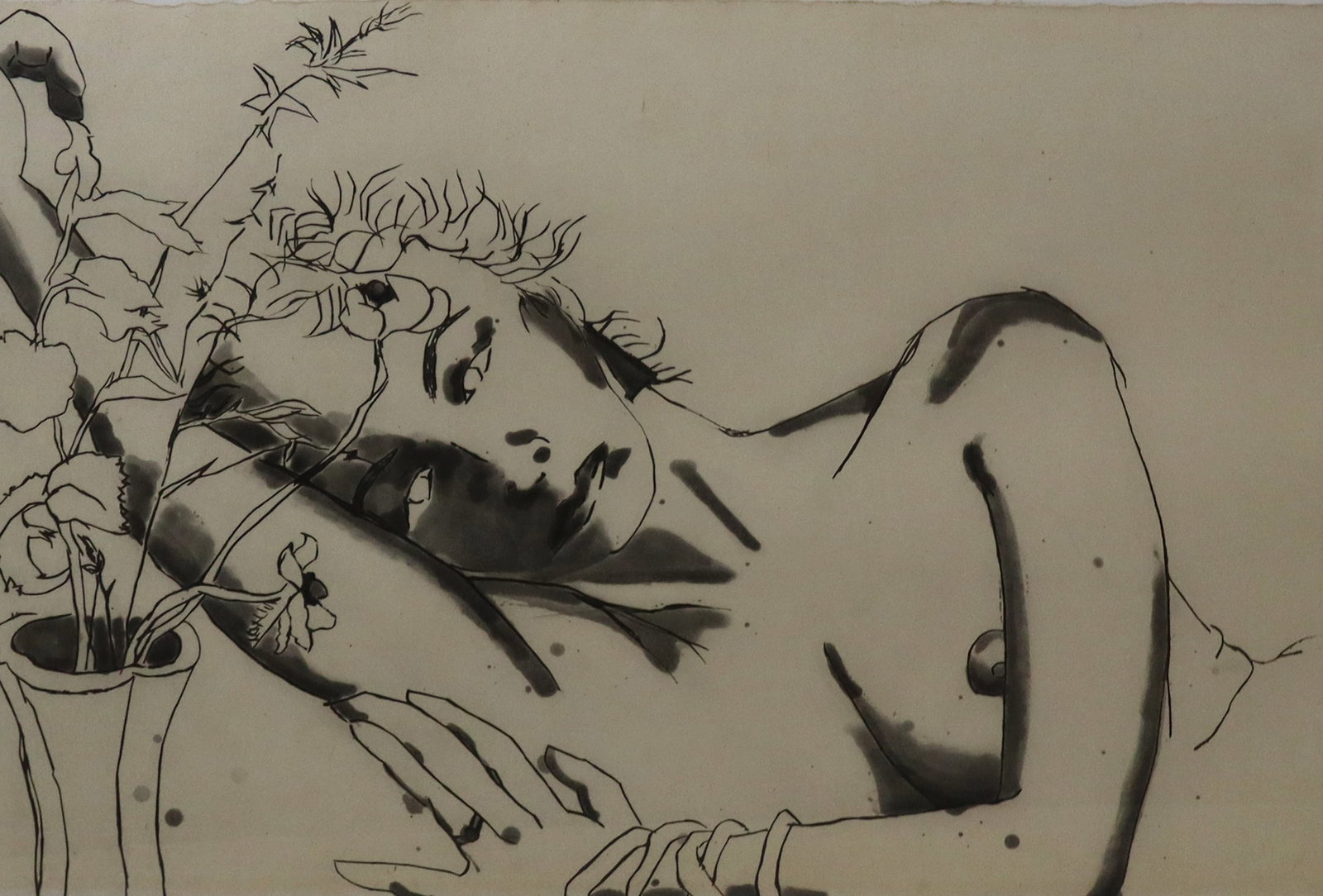 Robert KUSHNER Lithograph - "Flora" - 2