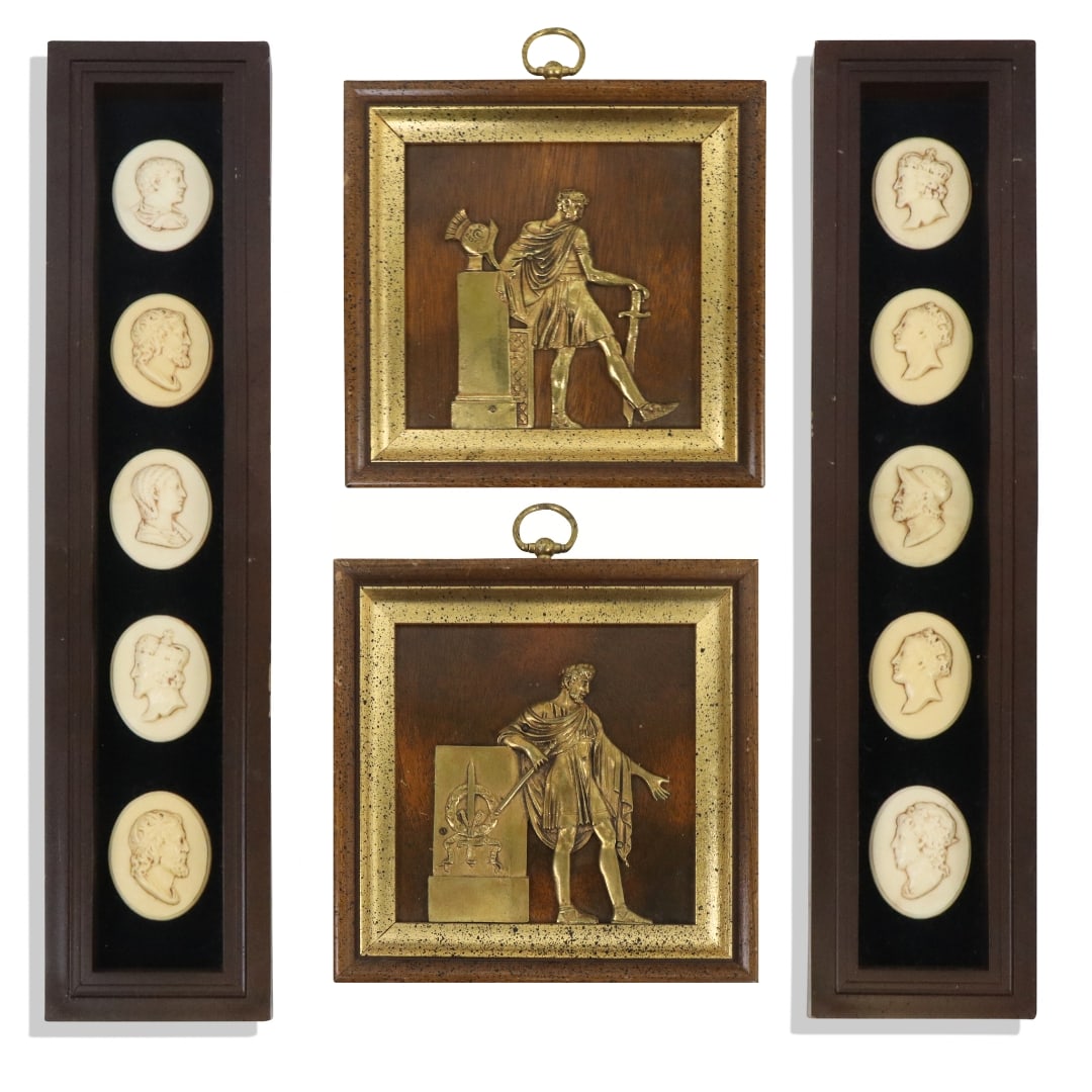 Group of 4 Classical Relief Framed Plaques (1 of 16)