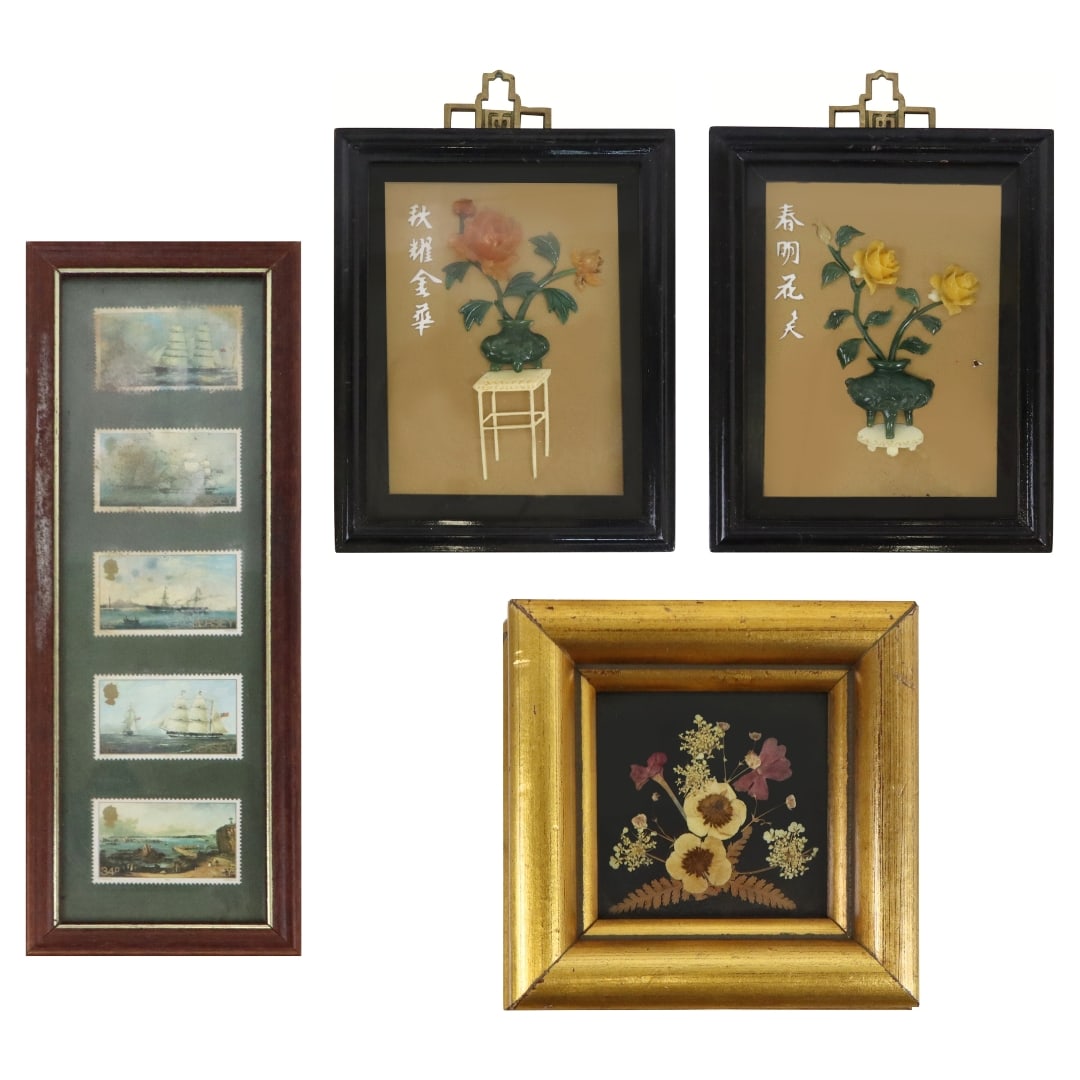 Group of 4 Framed Decorative Works (1 of 15)