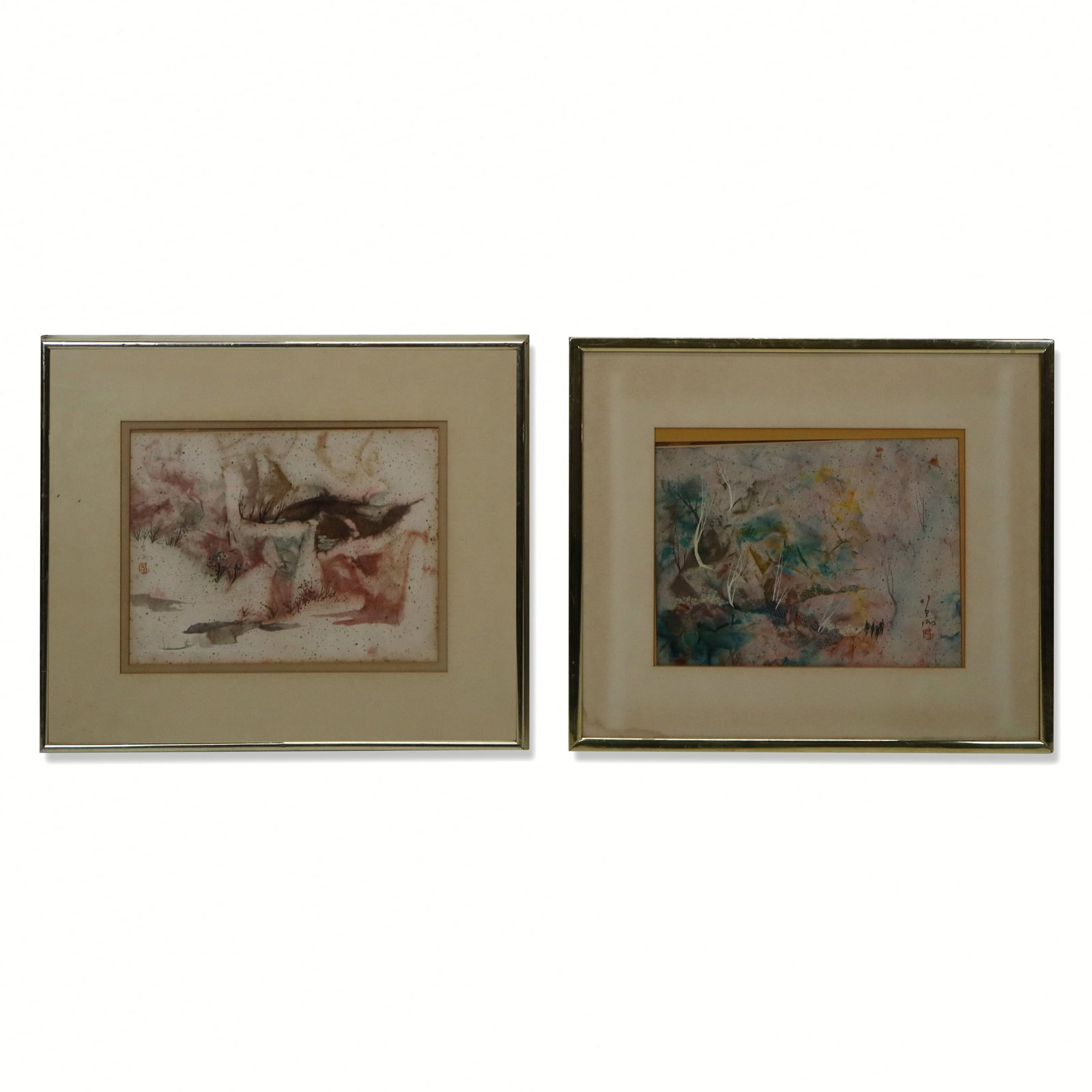 20th Century Oil on Panel Floral Still Life: Gilt framed oil on panel floral still life, 20th century, signed illegibly lower right. [Sight: 6.5" H x 4.5" W; Frame: 16" H x 14" W]. Overall good condition, some frame rubbing, residue, and wear.