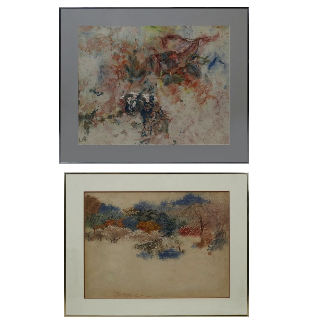 Pang TSENG-YING 2 Abstract Watercolor Landscapes (1 of 13)