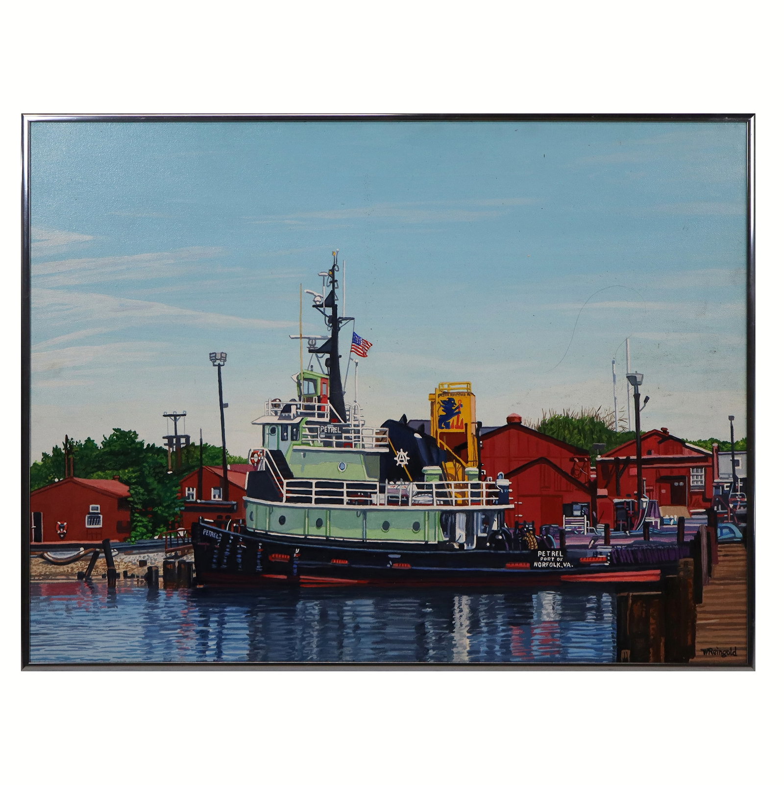 William REINGOLD Petrel Tugboat, Acrylic on Canvas (1 of 15)