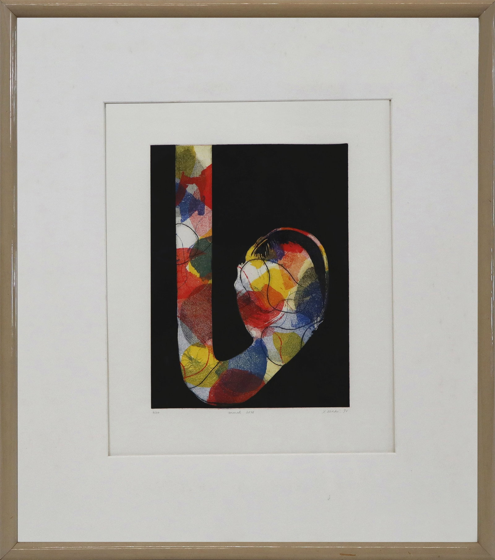 Yasuhiro ESAKI Abstract Color Intaglio Print (1 of 13)