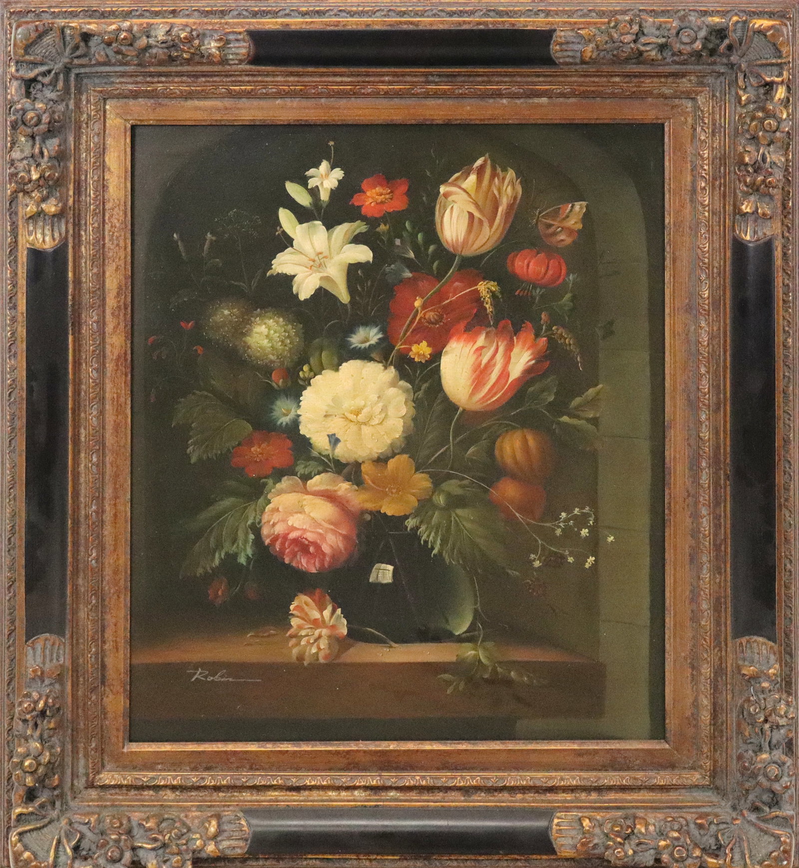 20th C. Oil Reproduction, Dutch Style Still Life (1 of 13)
