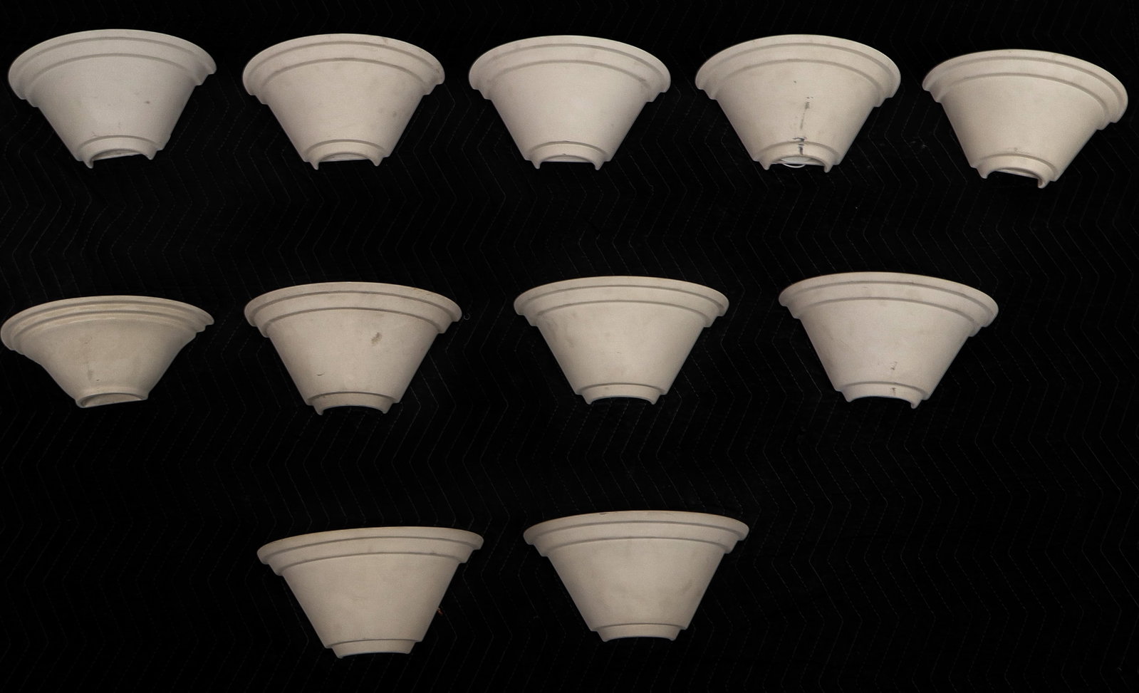 Large Group of Bisque Porcelain Sconces, 11 (1 of 11)