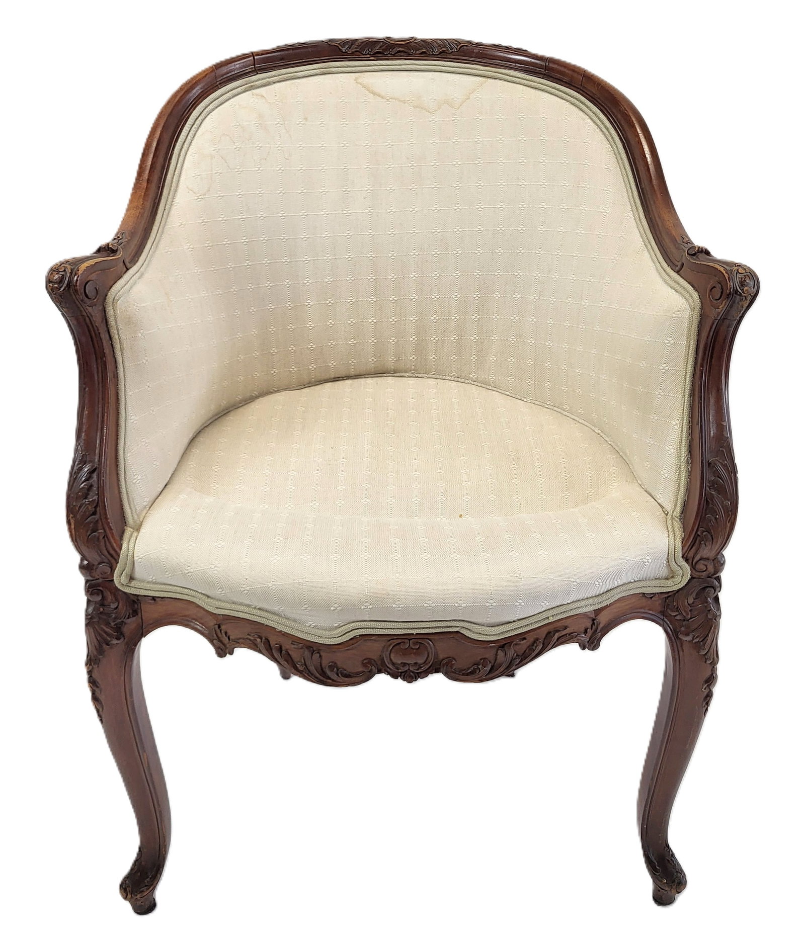 Louis XV Carved and Upholstered Bergere (1 of 12)
