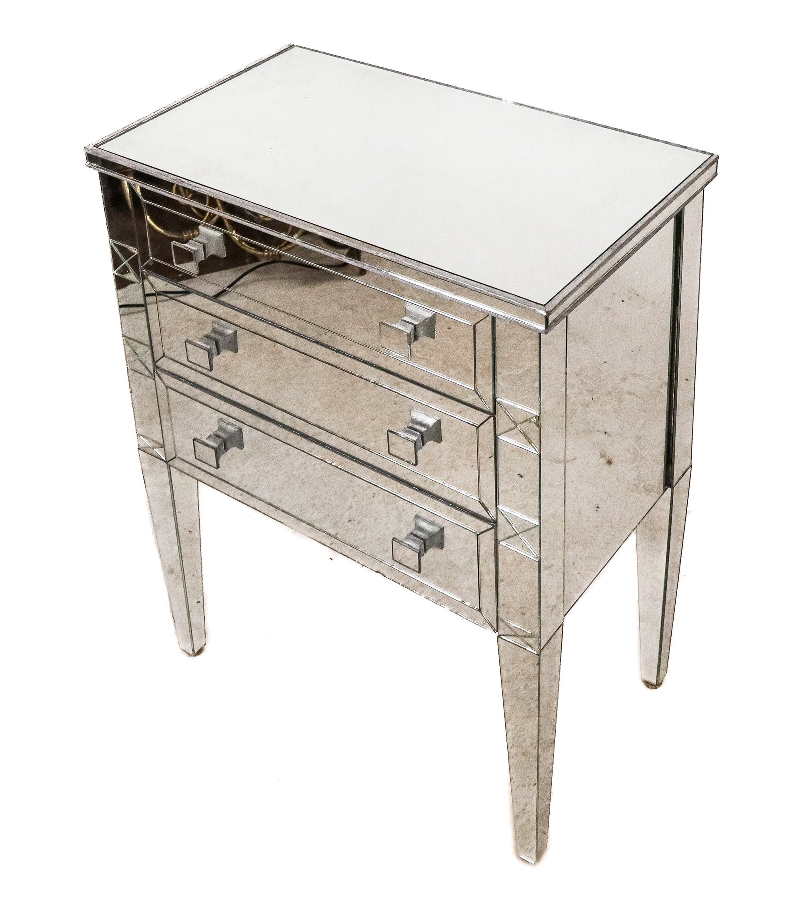 Hollywood Regency Mirrored Commode (1 of 12)