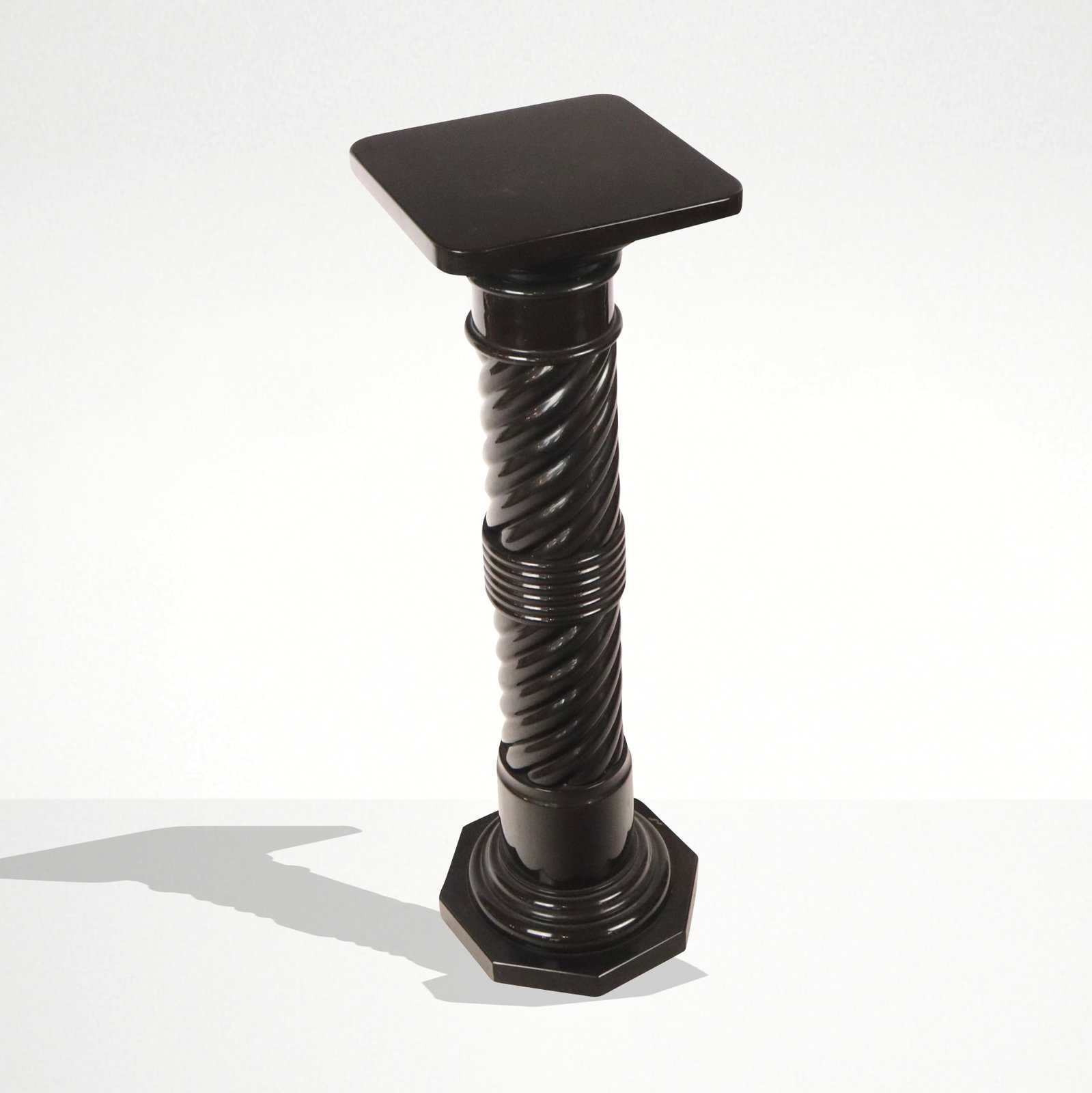 Black Granite Neoclassical Column Pedestal (1 of 12)