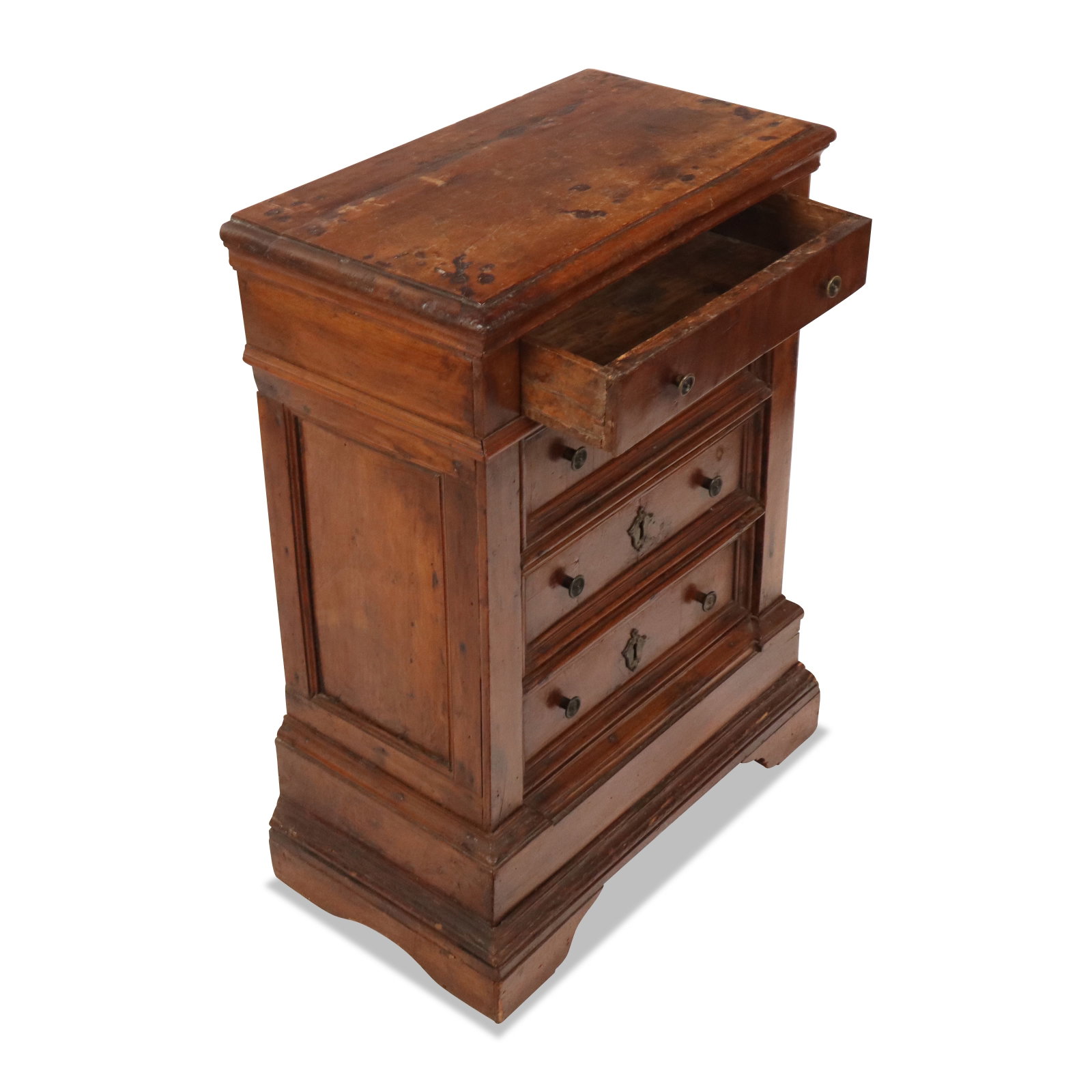 Italian Mohogany Four Drawer Commode (1 of 10)