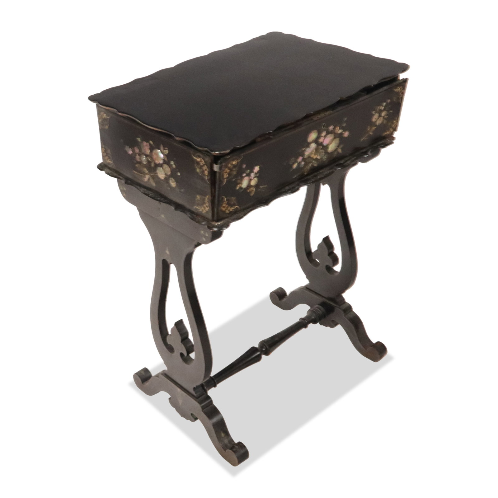 Victorian Mother-of-Pearl Inlaid Work Table (1 of 13)
