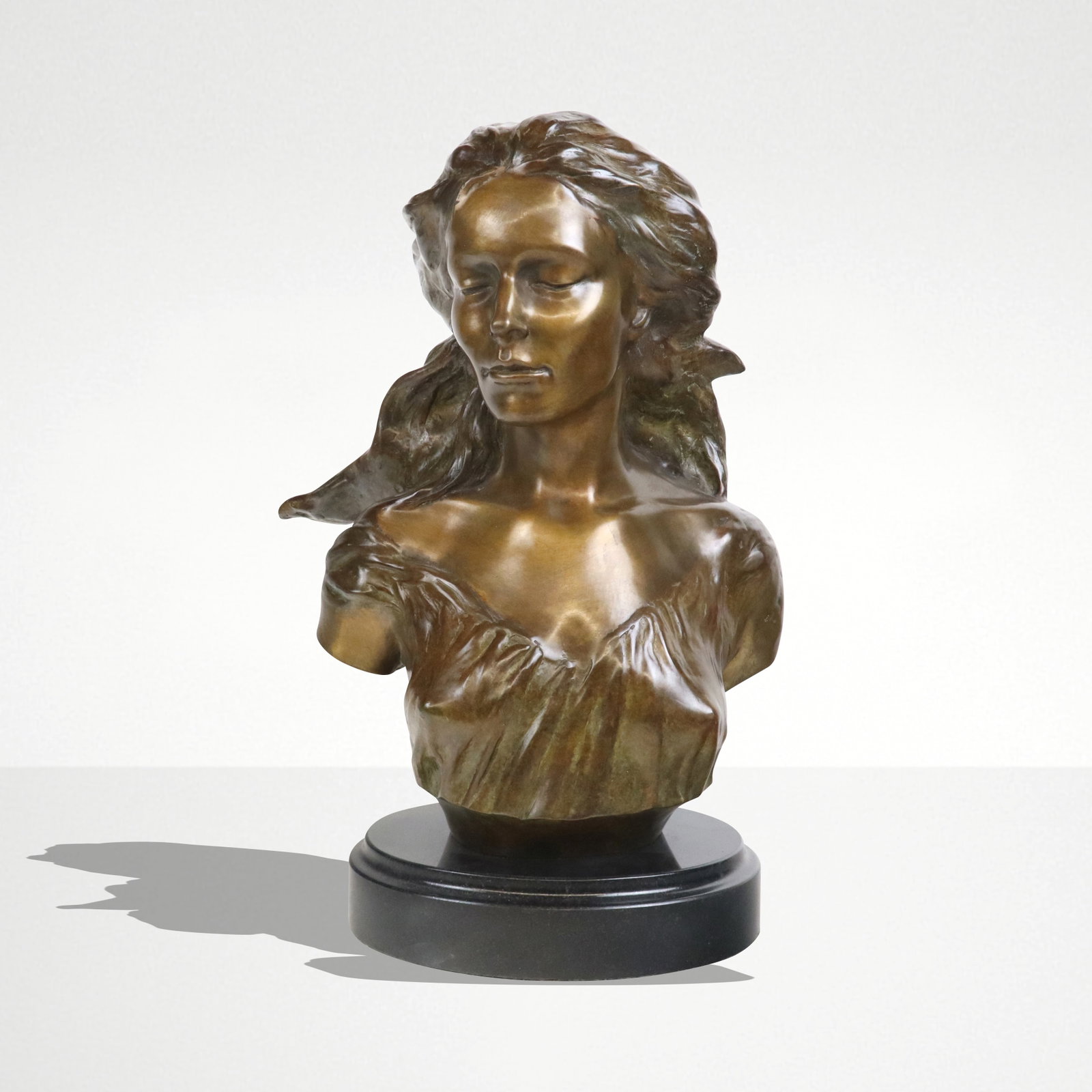 Frederick HART Muse of Theater Bronze on Granite (1 of 10)