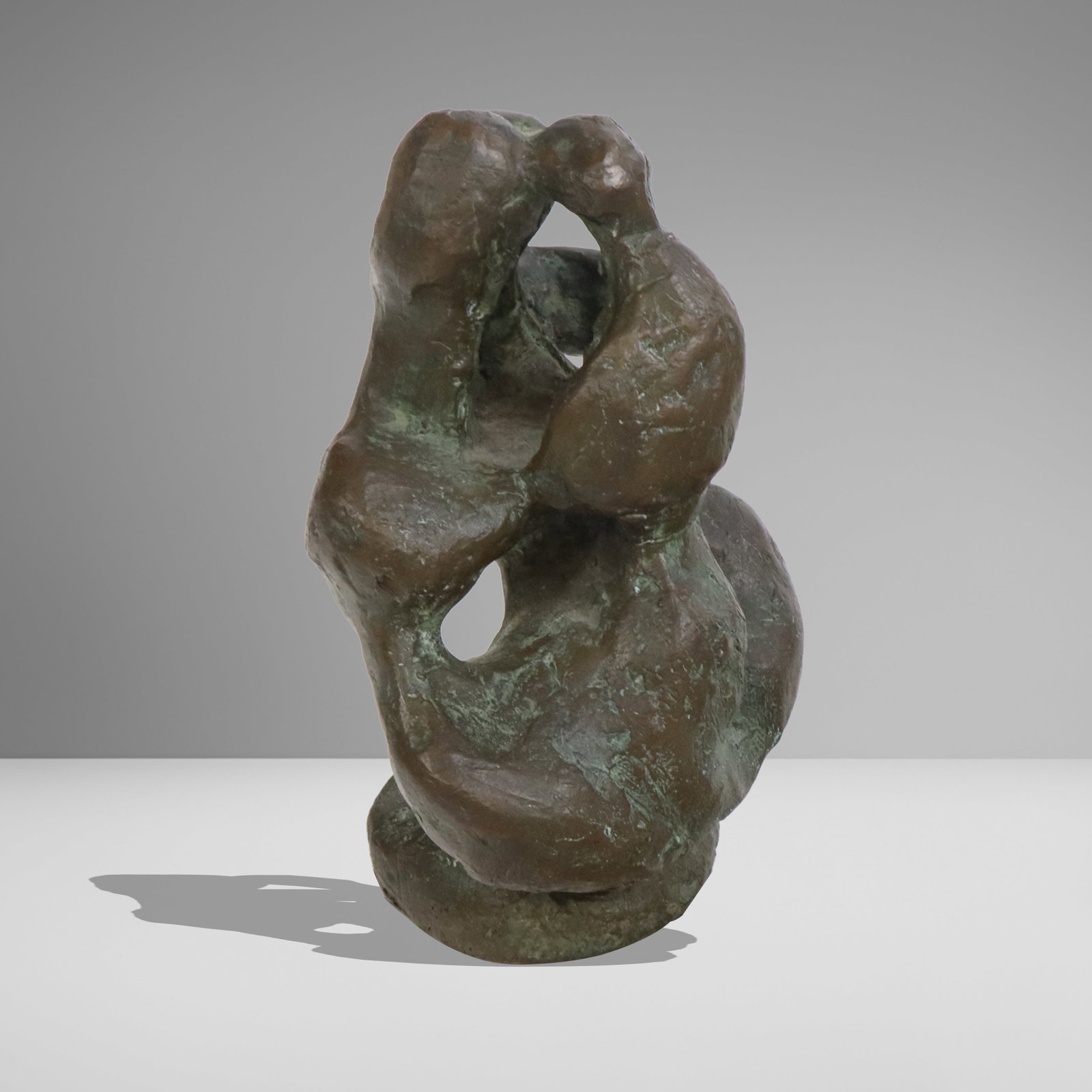 Signed Brutalist Bronze on Stand (1 of 10)