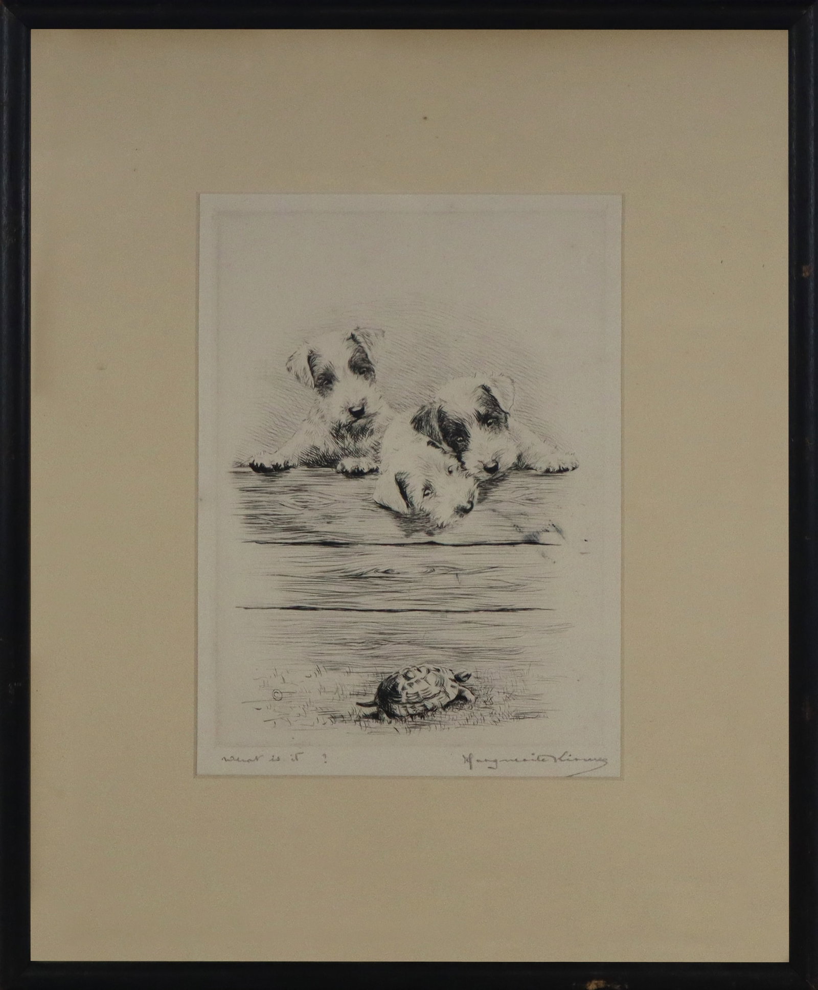 Marguerite KIRMSE "What is it?" Etching (1 of 10)